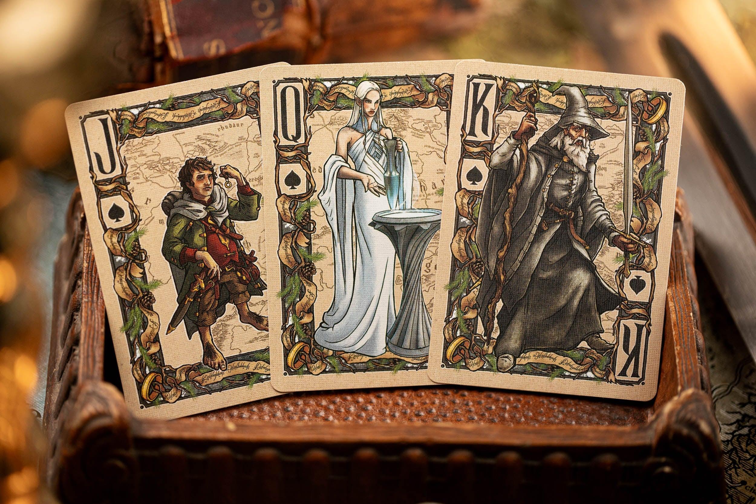 The Fellowship of the Ring Playing Cards - Official LOTR Lord of the Rings Collectible Card Game - Perfect for Movie Nights, Game Nights & Tolkien Fan Gifts