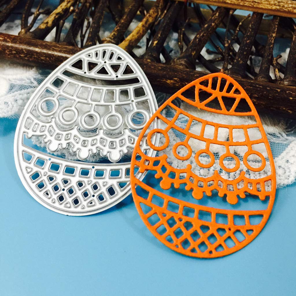 Easter Egg Metal Die Cuts for DIY Scrapbooking - Card Making Templates, Photo Album Decorations & Embossing Paper Dies | Perfect for Easter Crafts, Greeting Cards, and Home Decor Projects