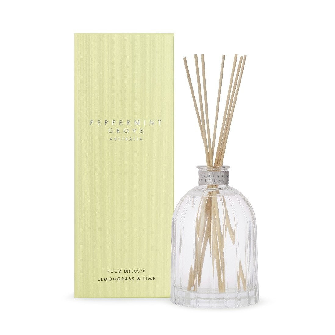 Peppermint Grove 350ml Essential Oil Diffuser - Lemongrass & Lime Scent for Aromatherapy | Perfect for Home, Office & Spa Relaxation