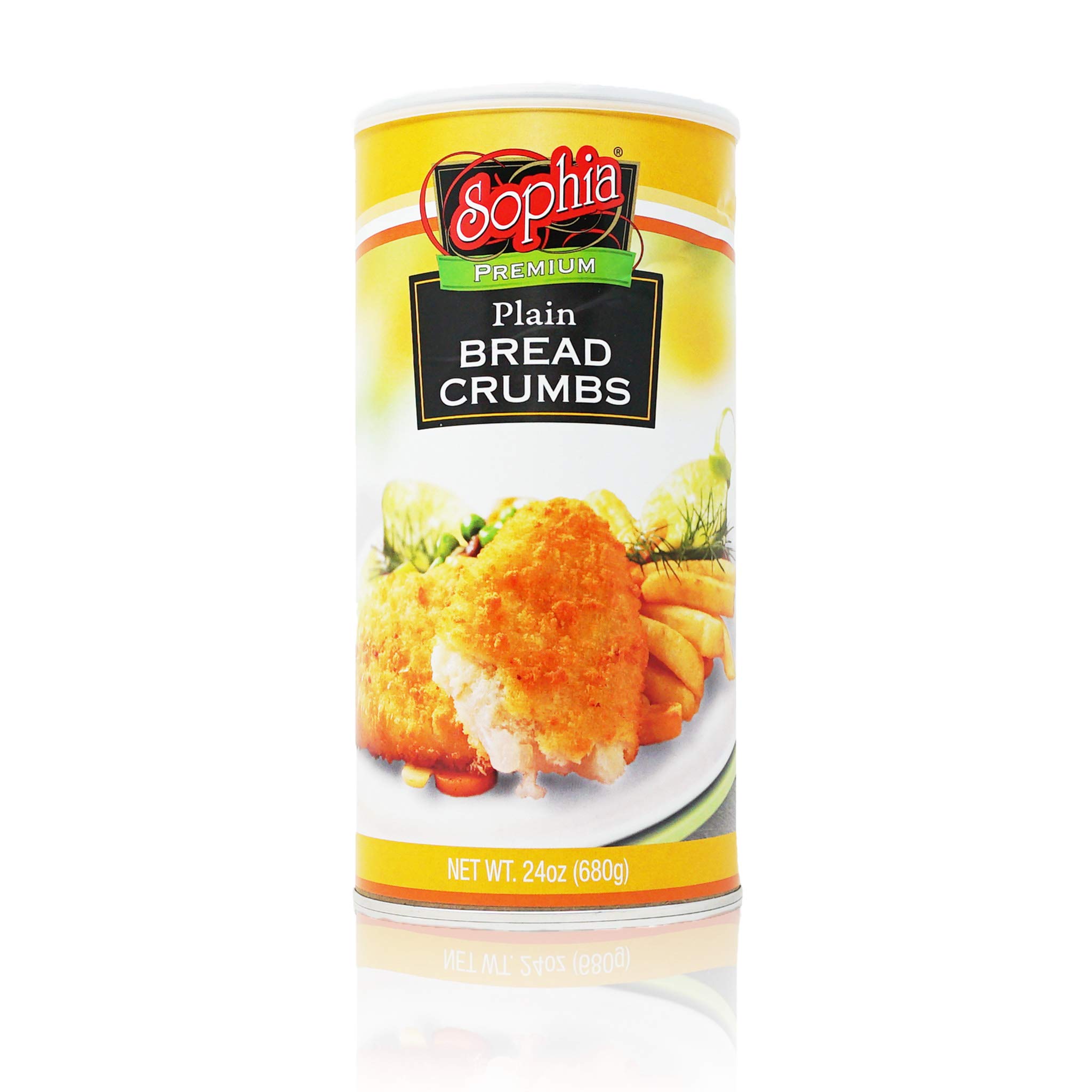 Sophia Plain Bread Crumbs 24oz (4-Pack) - Panko Style for Baking, Frying & Coating | Perfect for Chicken Cutlets, Meatballs & Casserole Toppings