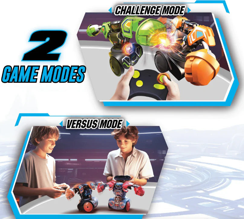 Silverlit Robo Kombat Spin Battle 2-Pack - Interactive Robot Fighting Game Set for Kids | Perfect for Indoor Play, Birthday Gifts & STEM Learning