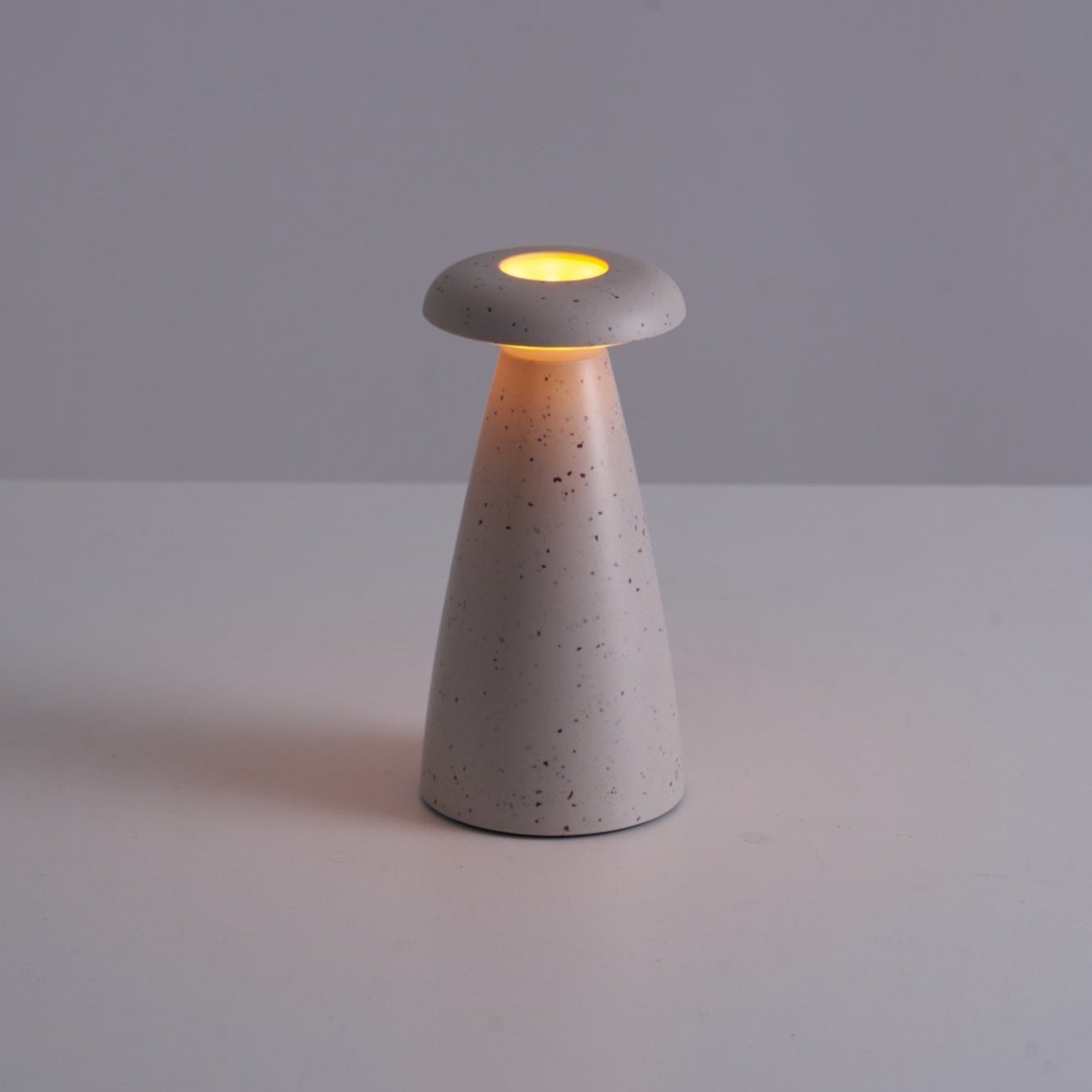 Noko Mushroom Rechargeable Table Lamp - USB-C LED Night Light for Bedroom, Nursery & Living Room - Dimmable Ambient Lighting for Reading & Relaxation