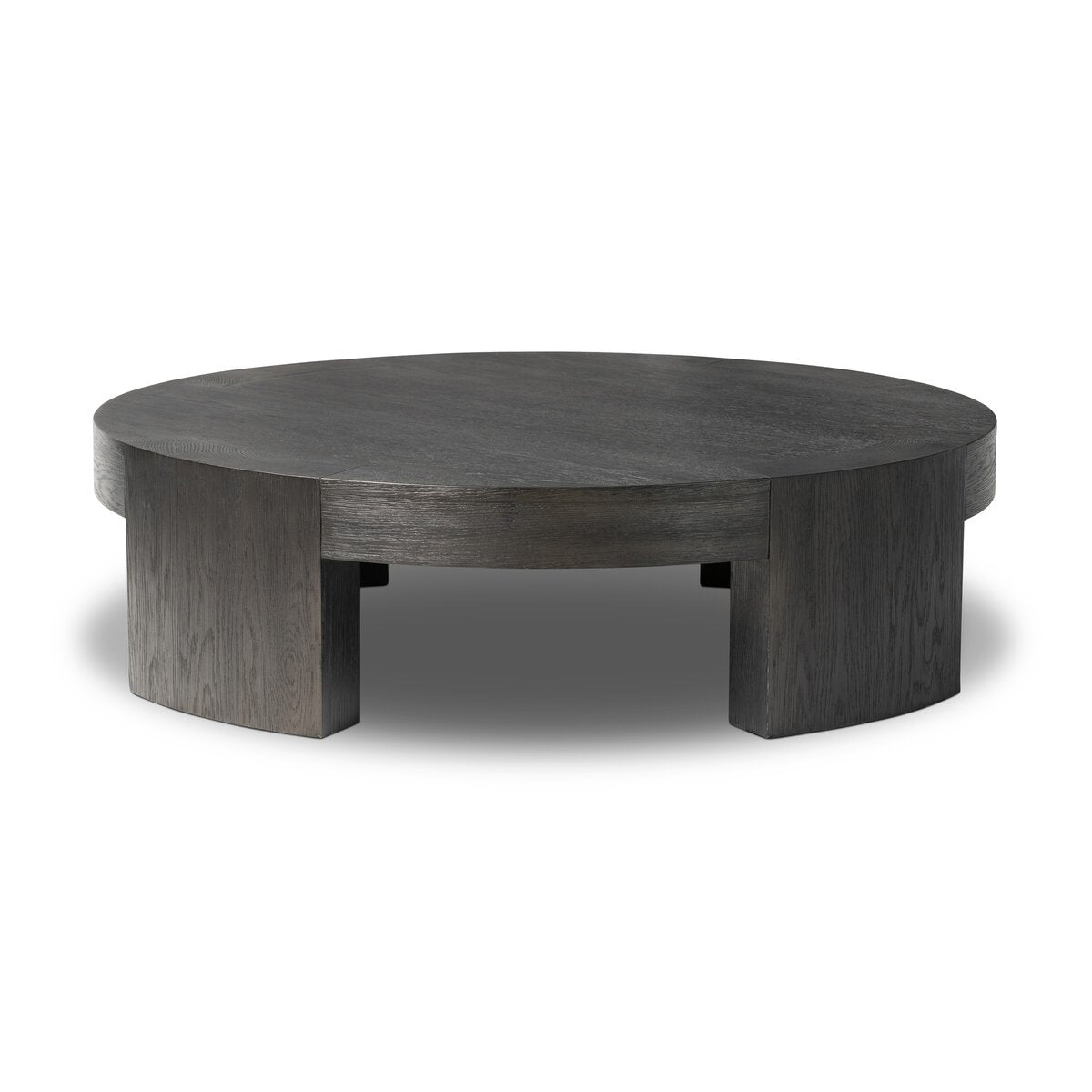 Modern Andy Coffee Table - Charcoal Oak Veneer Finish - Compact Size for Small Spaces - Perfect for Living Rooms, Apartments & Offices