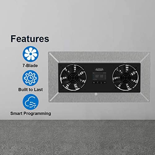 AlorAir VentirPro S2 Crawl Space & Basement Ventilation Fan - High CFM Dehumidifier & Air Circulator for Mold Prevention & Moisture Control - Perfect for Home, Garage, Attic & Storage Areas