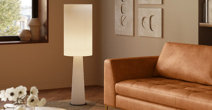 Modern Kobe Floor Lamp - Adjustable LED Standing Light for Living Room, Bedroom & Office - Warm White & Cool White Dimmable Reading Light with Remote Control - Perfect for Relaxing, Working & Decorating