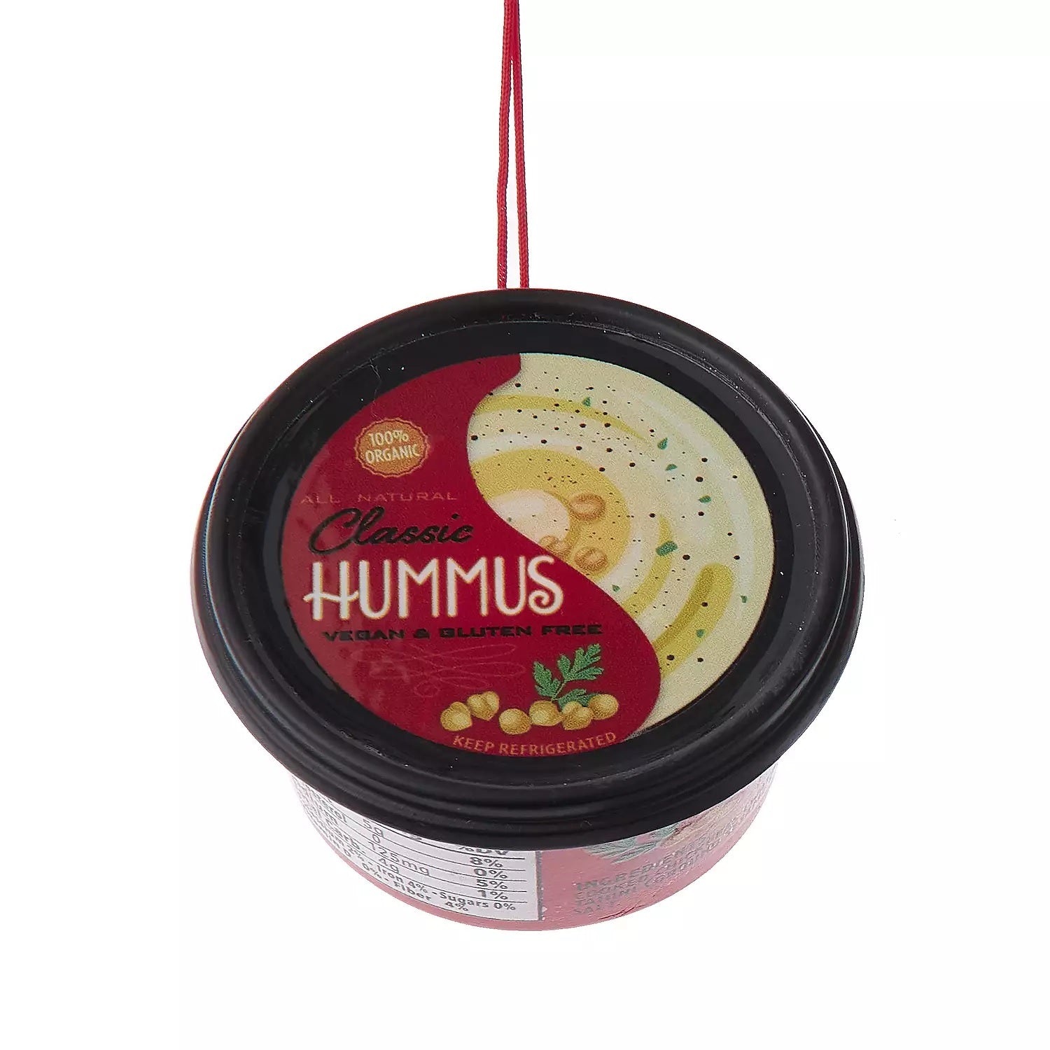 2.5 oz Mini Dipping Sauce Ornament - Hummus, French Onion Dip & Cream Cheese - Perfect for Party Favors, Gift Baskets & Holiday Decorations