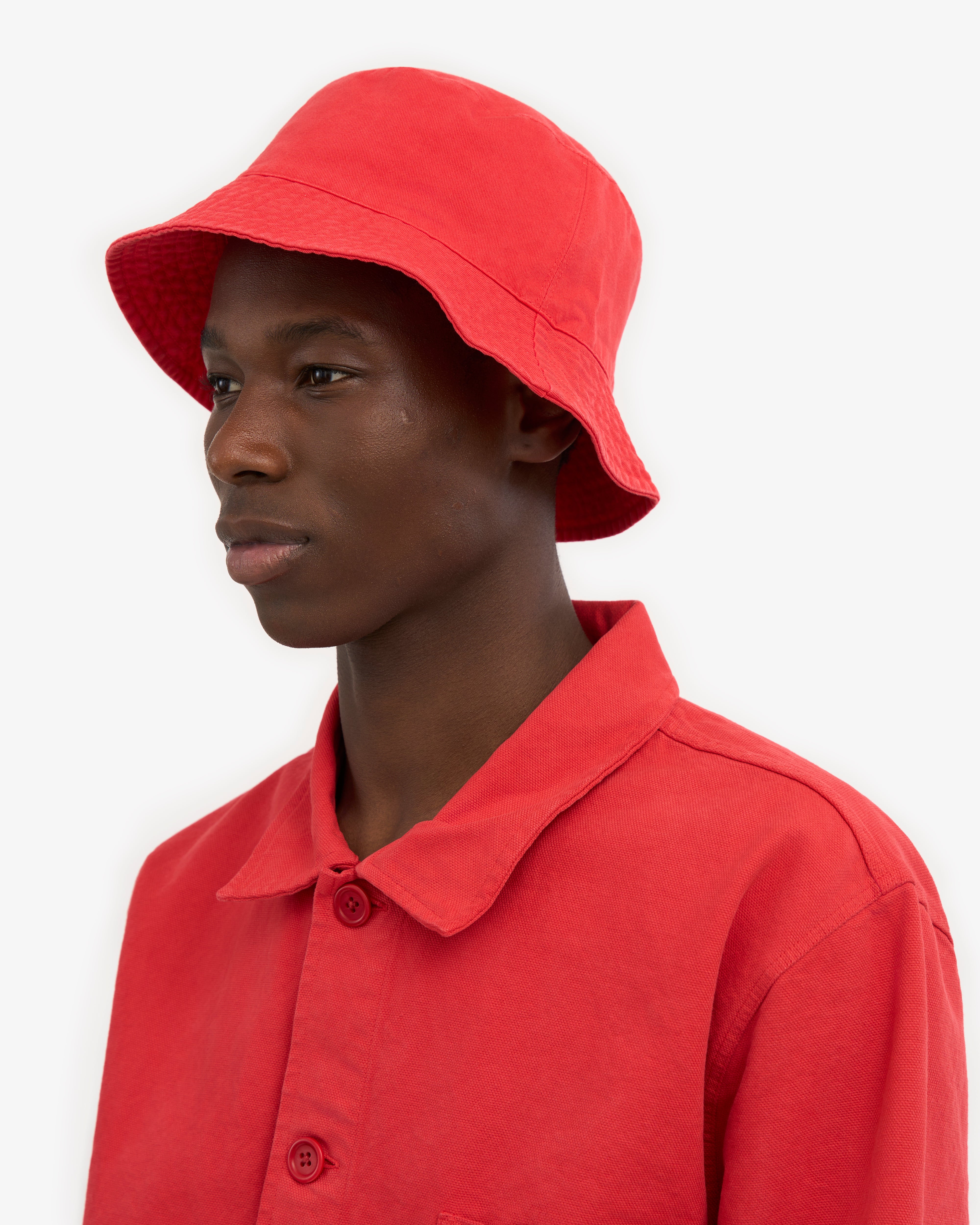 Organic Cotton Bucket Hat for Men & Women - Breathable Sun Protection, Marine Blue - Perfect for Beach, Hiking, and Outdoor Activities