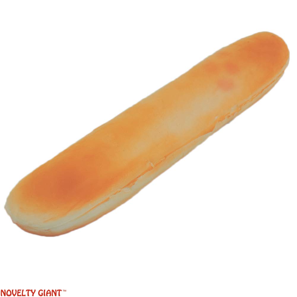 Squeezable Foam Bread - Fake French Baguette Loaf (2 Pack) - Perfect for Pranks, Home Decor, and Photography Props