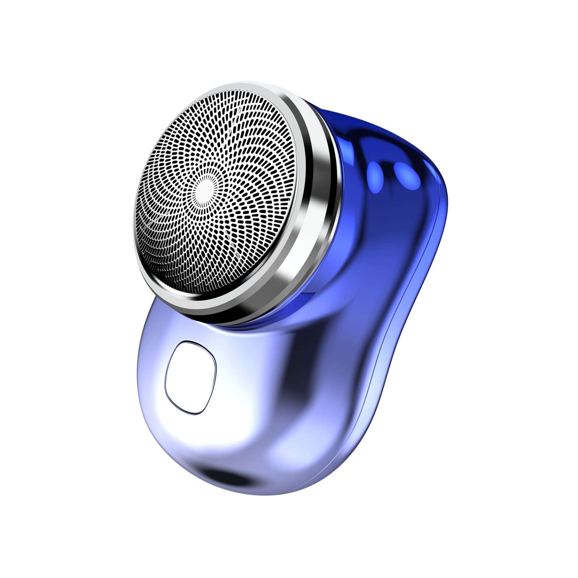 MACITA Mini Electric Shaver - Portable USB Rechargeable Wet/Dry Shaver with Blades for Men & Women, Travel & Gym Use (Blue)
