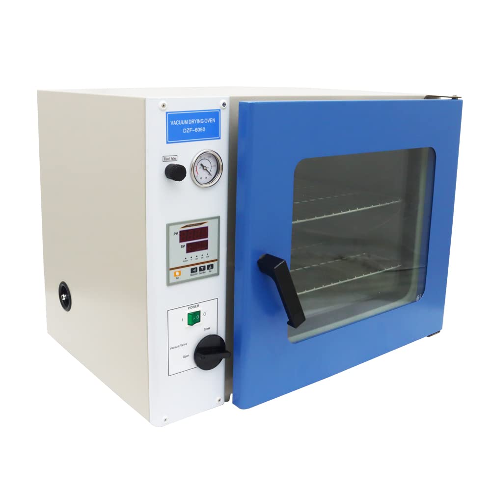 1.9 Cu Ft Digital Vacuum Drying Oven for Lab Use - 110V, 122-482°F Temperature Control | Heat Treat & Vacuum Drying Equipment for Laboratories, Research & Industrial Applications