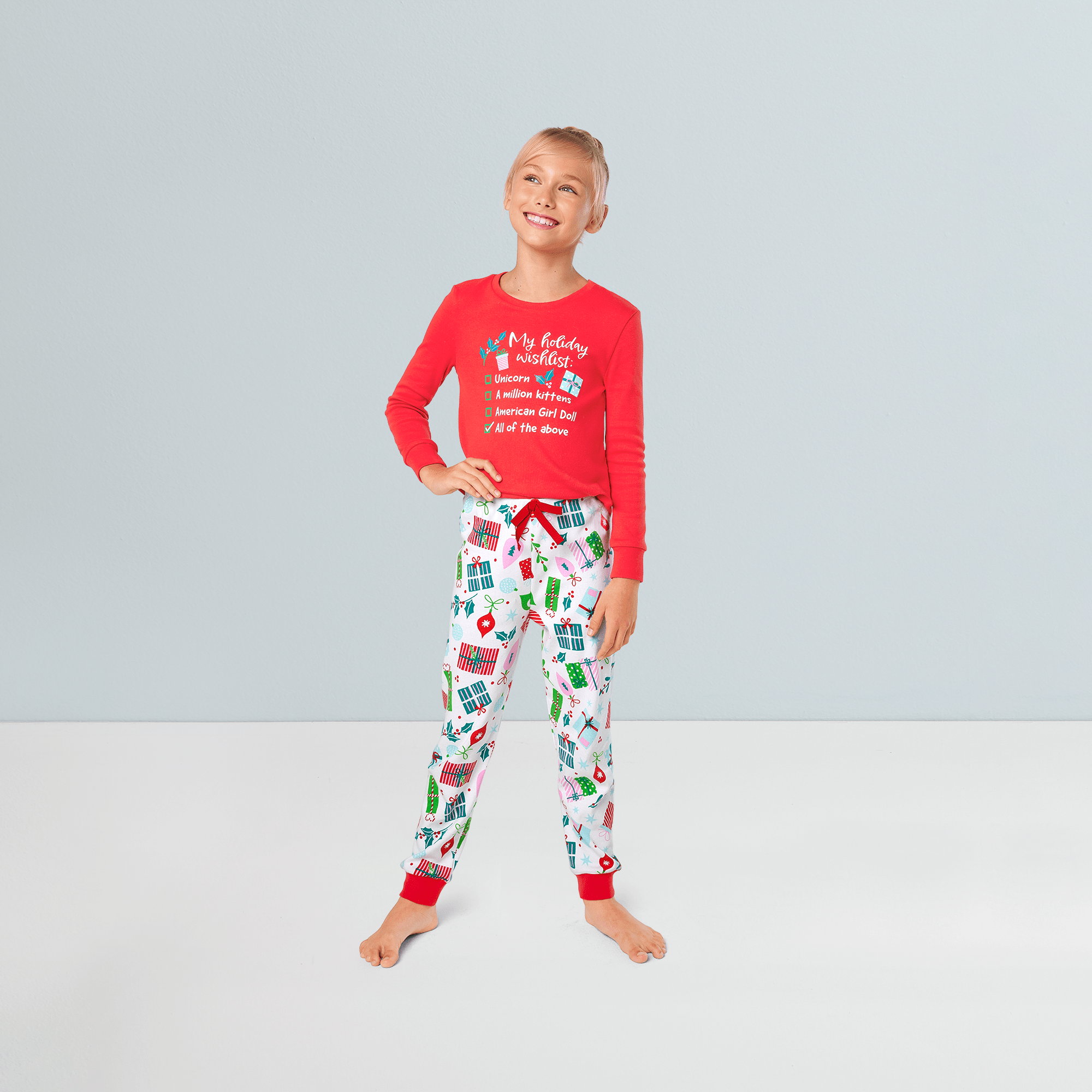 Cozy Holiday Pajamas for Girls - Soft Christmas PJ Sets for Kids - Perfect for Family Photos & Festive Sleepovers