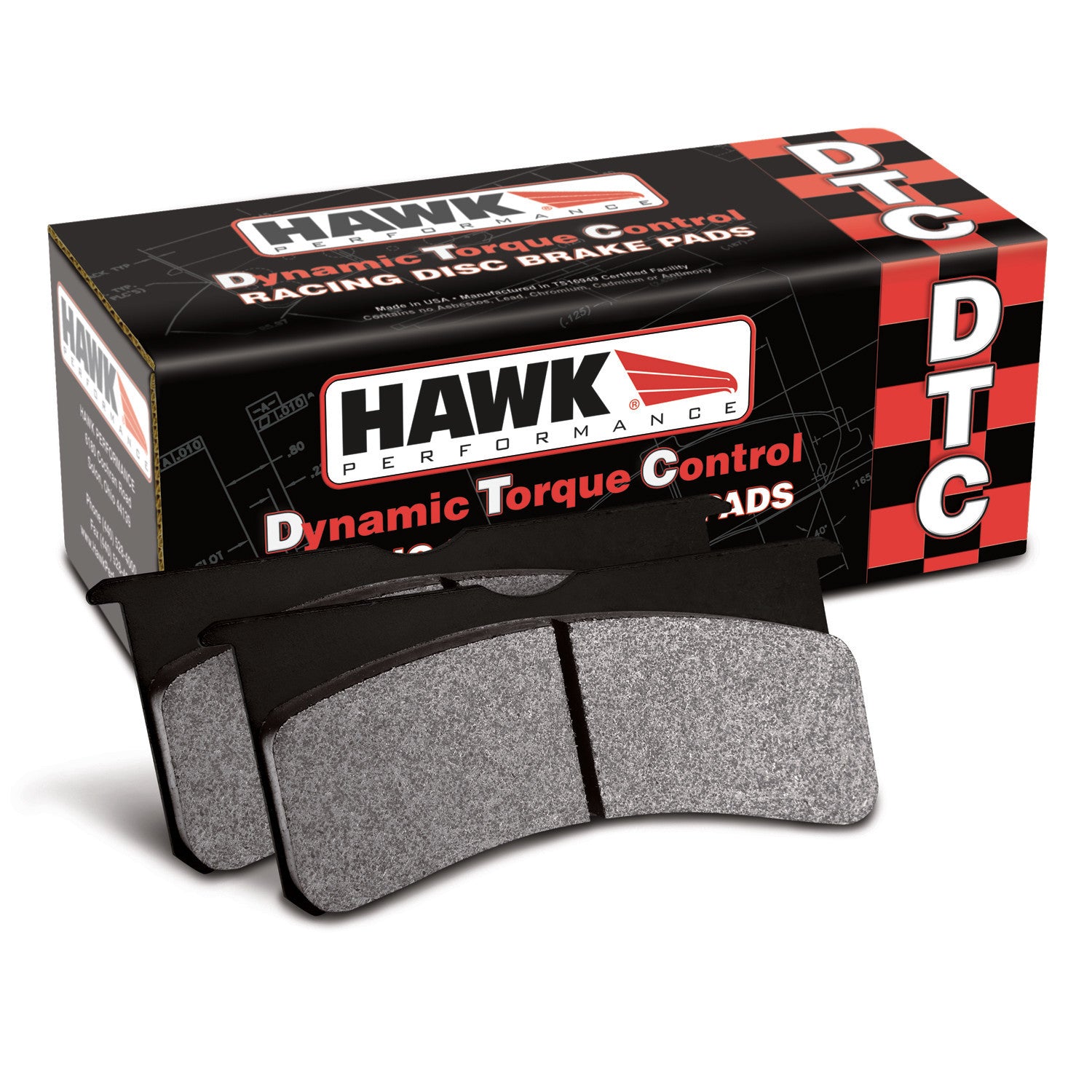 Hawk DTC 60 Performance Brake Pads for 2004-2014 Subaru WRX STI - High-Temperature Racing & Track Day Use