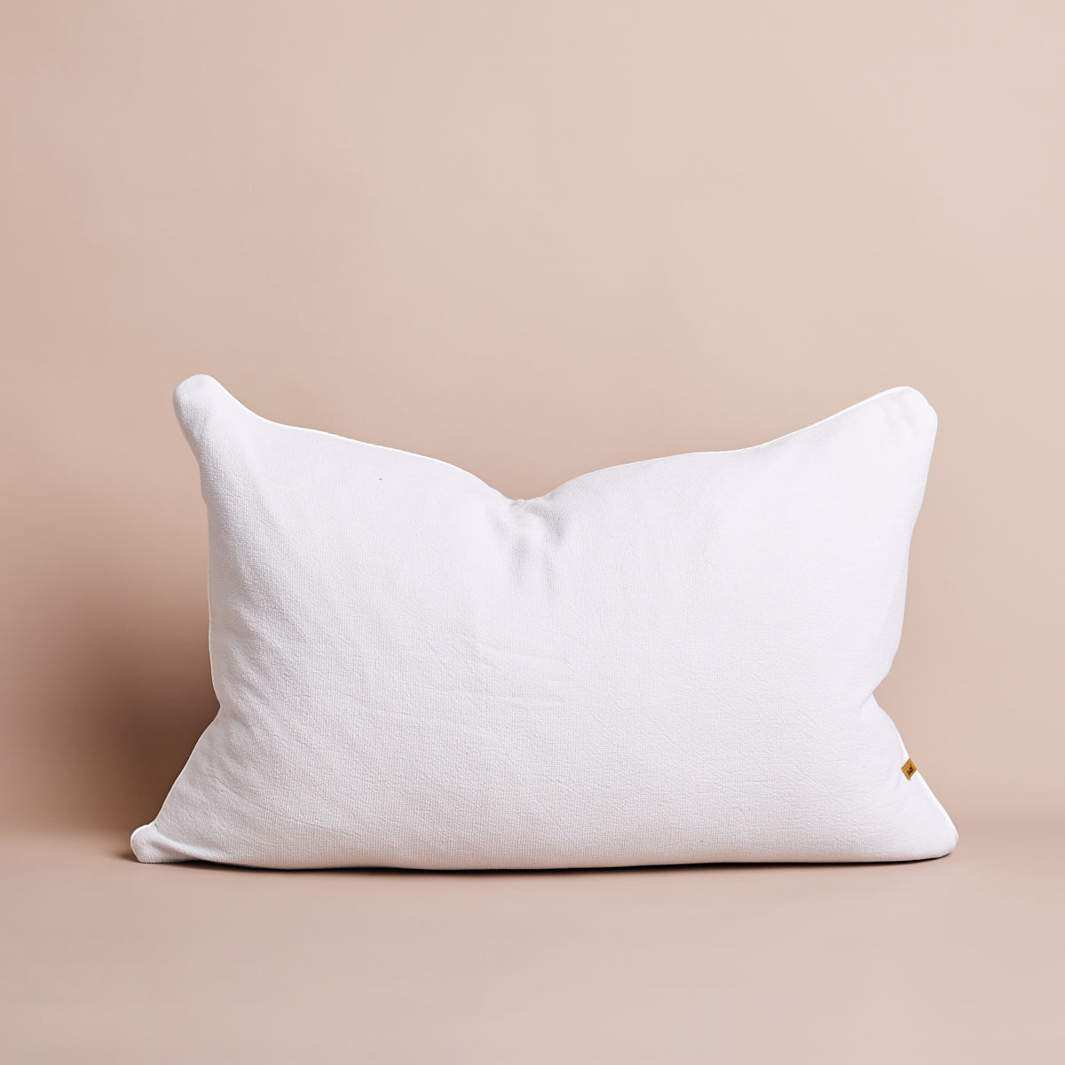 Vintage Wash Throw Pillow Cover with Piping - Soft Clay Color Decorative Cushion for Sofa, Bed, Living Room & Home Decor