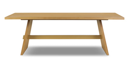 Reims 86.5 Inch Modern Dining Table - Solid Wood Kitchen Table for 6-8 People - Perfect for Family Dinners & Entertaining Guests