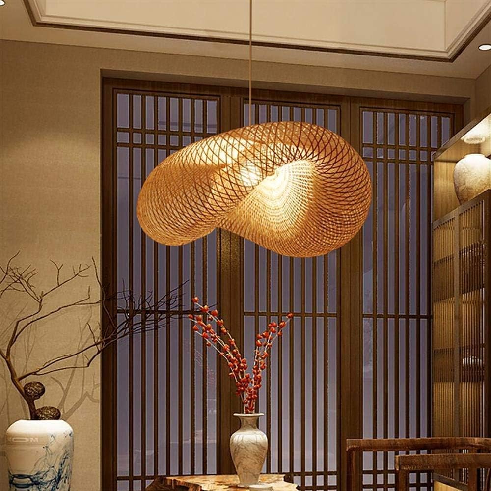 Farmhouse Bamboo Pendant Light Fixtures - Adjustable Rattan Chandelier for Kitchen Island, Living Room & Dining Room | Rustic Ceiling Hanging Lamp with Bird's Nest Design | Perfect for Bedroom, Entryway & Home Decor | Creates Cozy Ambiance for Family Gatherings