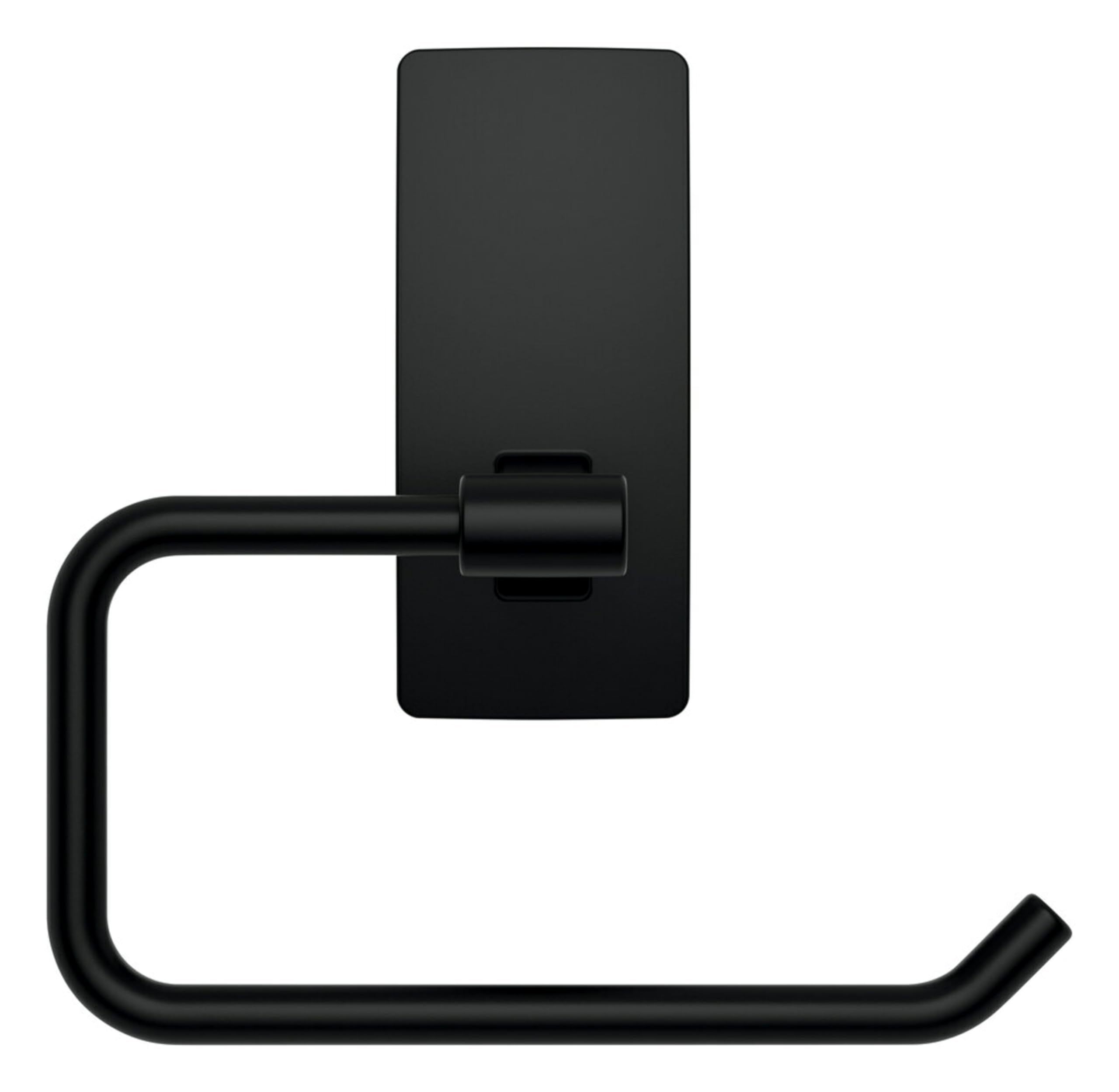 Command Toilet Paper Holder Matte Black - Rust-Resistant Bathroom Organizer with Waterproof Command Strips - Perfect for Small Bathrooms, Apartments & Dorm Rooms