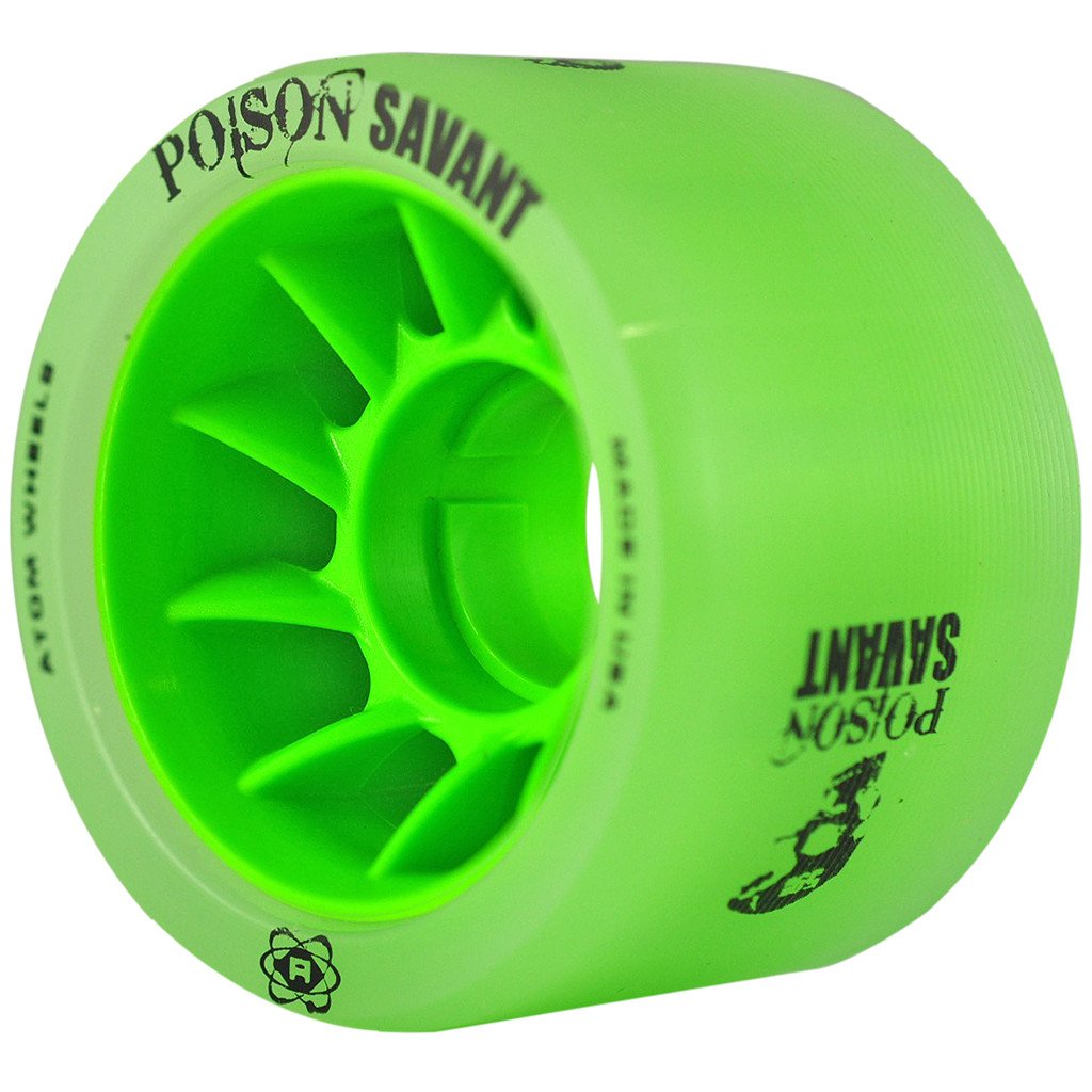 Atom Savant 59mm Poison Quad Wheels - 4 Pack for Skateboards, Longboards & Roller Skates | High-Performance Wheels for Smooth Riding & Tricks