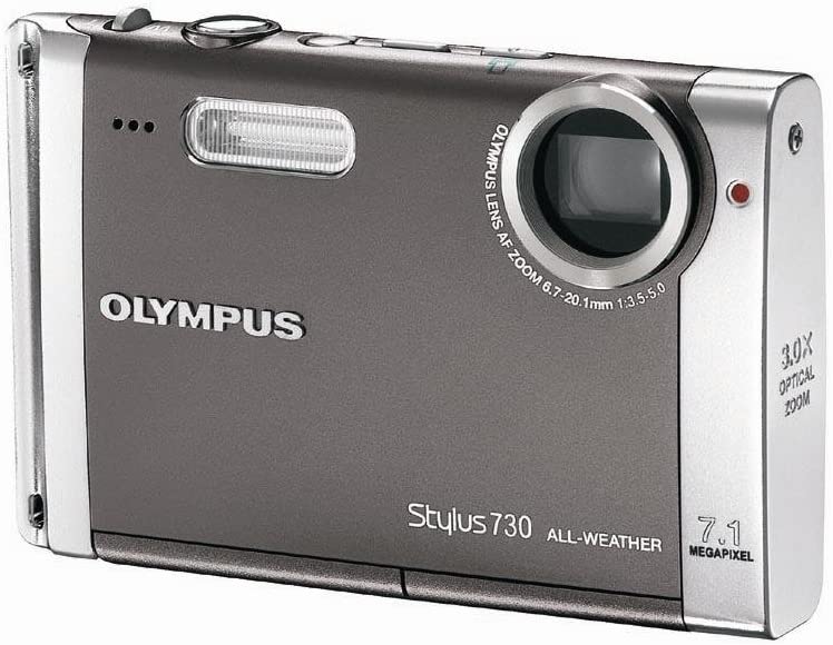 Olympus Stylus 730 Digital Camera 12MP 3x Optical Zoom - Silver | Compact Point & Shoot Camera for Travel, Vlogging & Everyday Photography