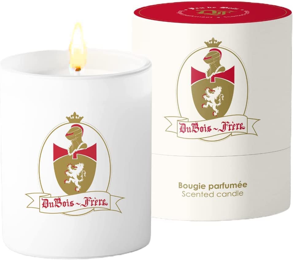 Luxury Dubois Frere Aromatherapy Candle - Long Lasting Feu de Bois Scented Candle in Glass Jar (190g) | Woodsy Winter Fragrance for Home Decor, Wedding Gifts, Birthday Presents & Holiday Parties | Perfect for Relaxation, Spa Nights & Cozy Evenings