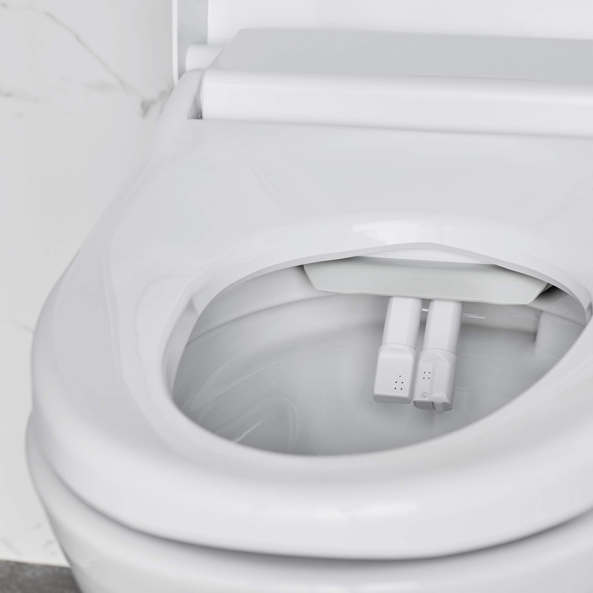 American Standard 297AA204-291 Advanced Clean 100 SpaLet Toilet in Alabaster White - Water-Efficient Elongated Bowl for Modern Bathrooms & Spa-Like Luxury at Home
