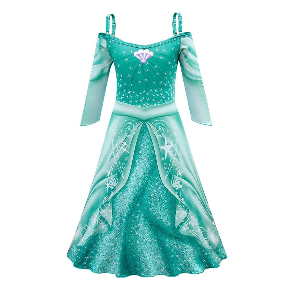 Elegant Daisy Mermaid Princess Costume for Girls | Halloween Dress Up, Birthday Party Outfit | Toddler & Kids Fancy Dress for Special Occasions & Photo Shoots