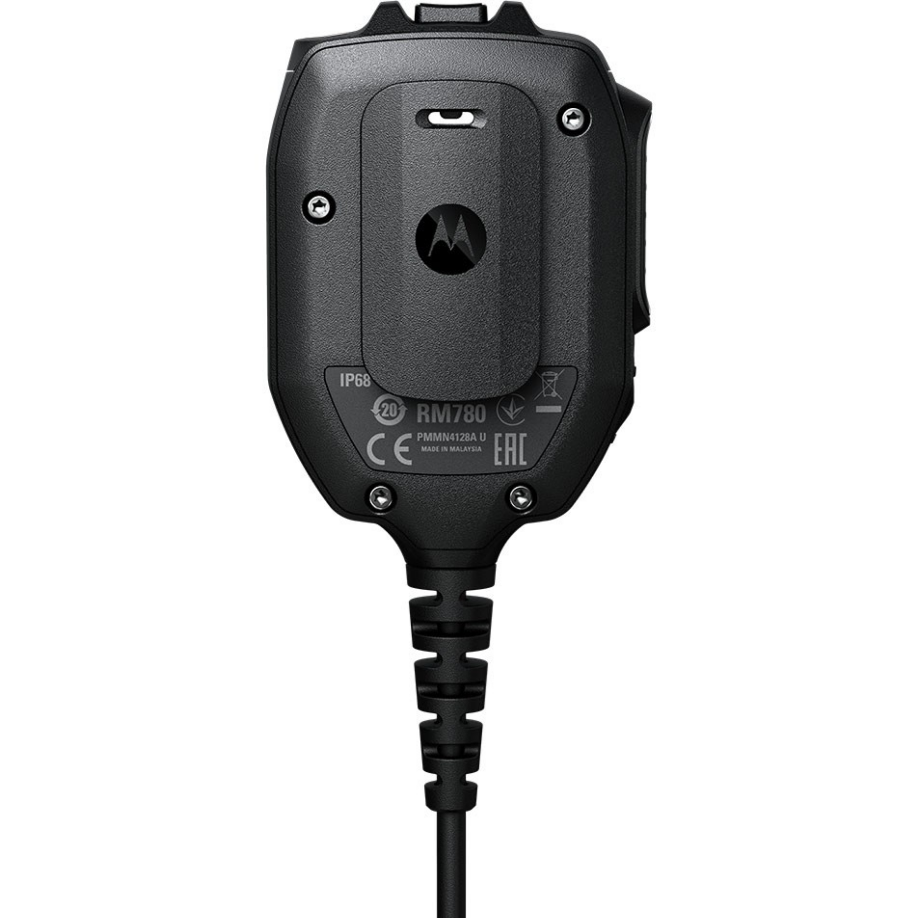 Motorola RM780 Speaker Microphone (PMMN4128) - High-Quality Two-Way Radio Accessory for Clear Communication | Perfect for Security, Construction & Outdoor Adventures