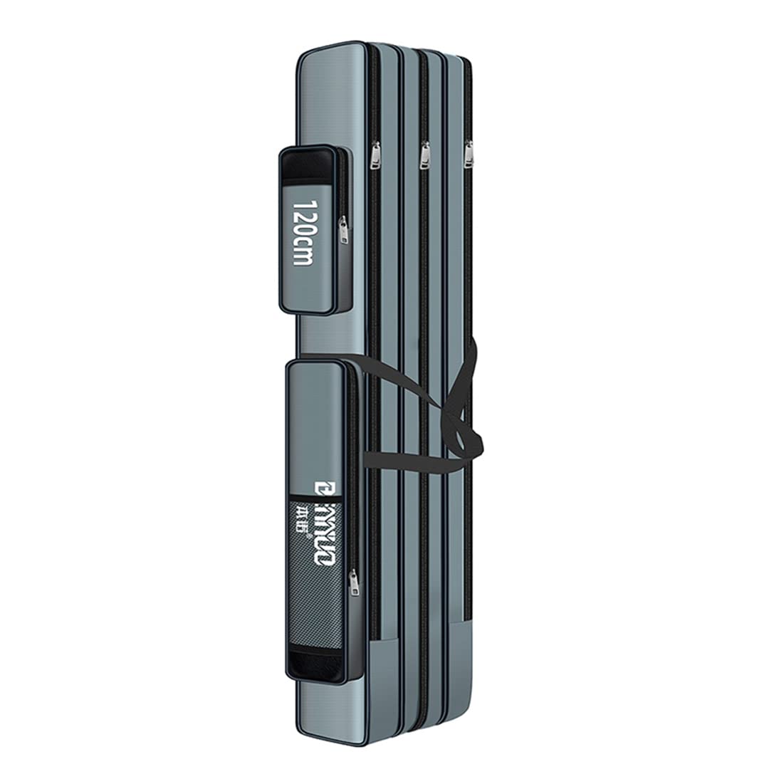Portable Outdoor Fishing Bag - Foldable Fishing Rod Carrier, Canvas Fishing Pole Storage Case for Tackle & Gear - Perfect for Camping, Hiking & Travel