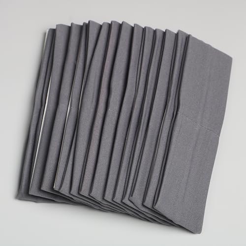 12pcs gray yoga sport headband
