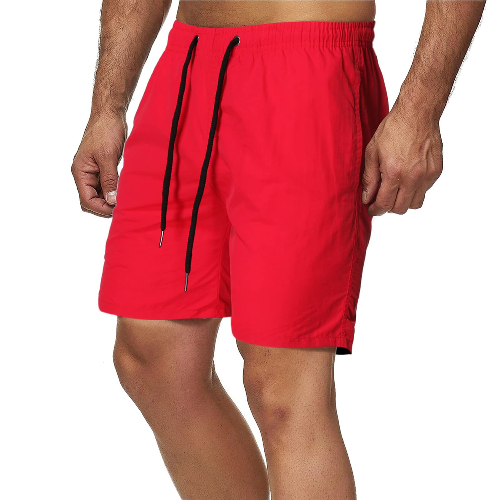 Men's Linen Shorts - Classic Fit Casual Summer Shorts with Elastic Waist & Pockets | Perfect for Beach, Vacation & Outdoor Activities