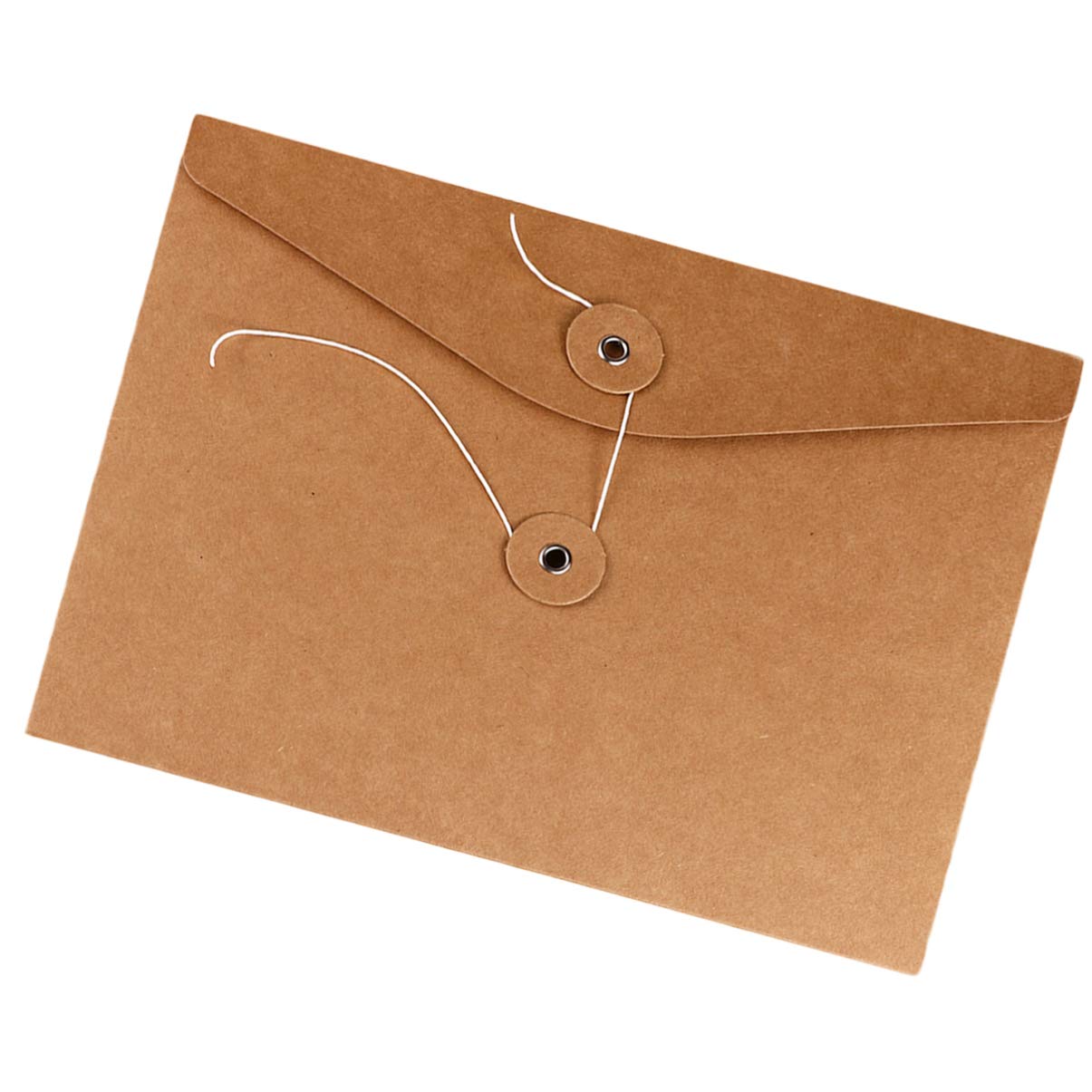 10pcs Kraft File Folders - A4 Document Organizer with Elastic Closure for Office, School, and Home Organization | Perfect for Bills, Receipts, and Important Papers