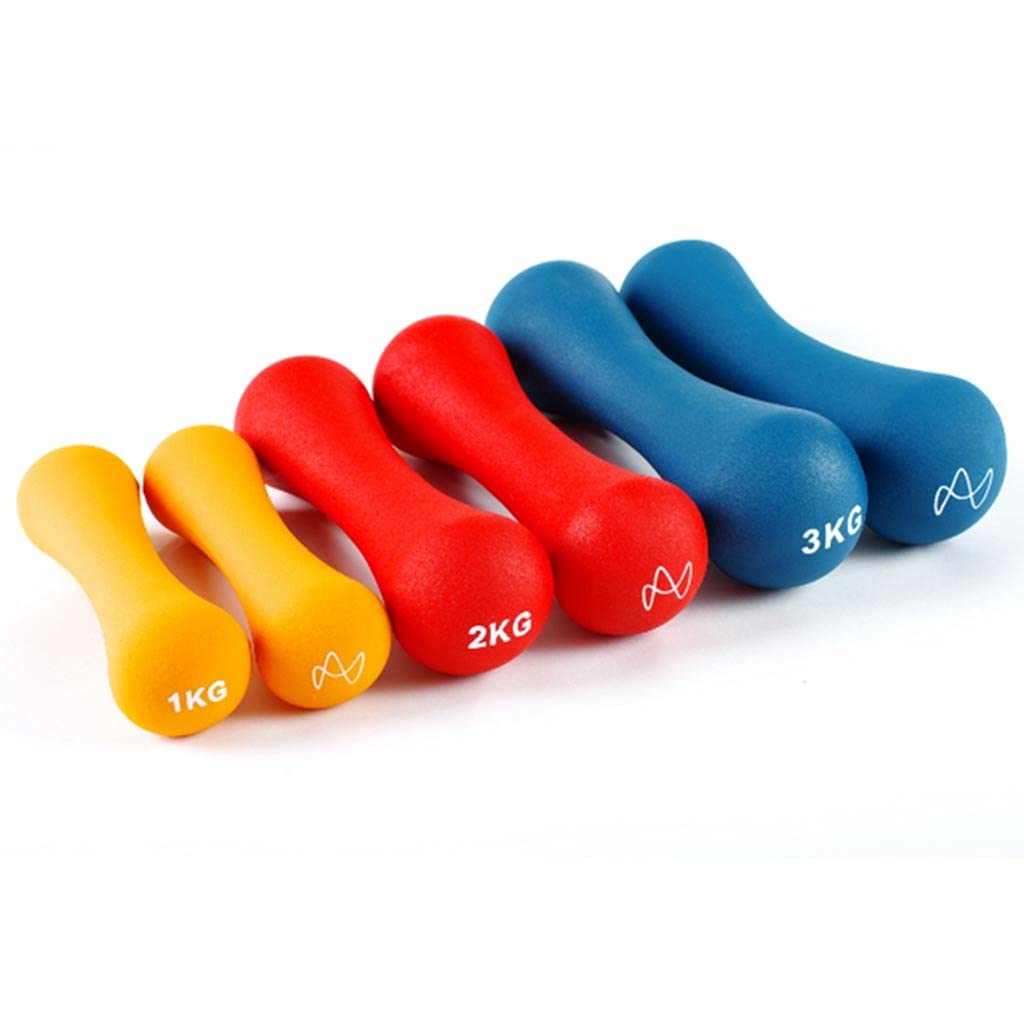 Neoprene Dumbbells 2x2kg Set - Lightweight Home Gym Weights for Arm & Hand Exercises - Perfect for Strength Training, Fitness & Toning - Ideal for Home Workouts & Small Spaces