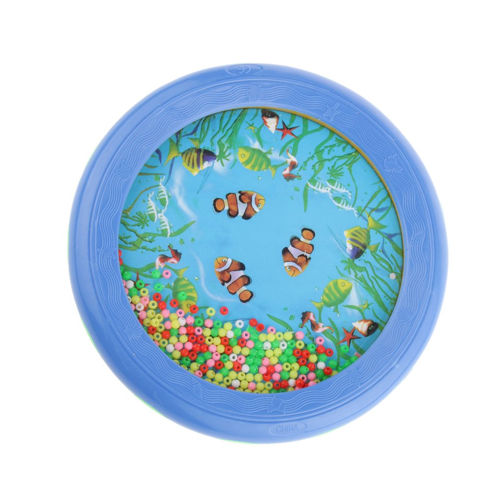 MagiDeal Bead Drum - Musical Educational Toy for Kids, Toddler Percussion Instrument with Wooden Sticks - Perfect for Early Childhood Development, Classroom & Home Play
