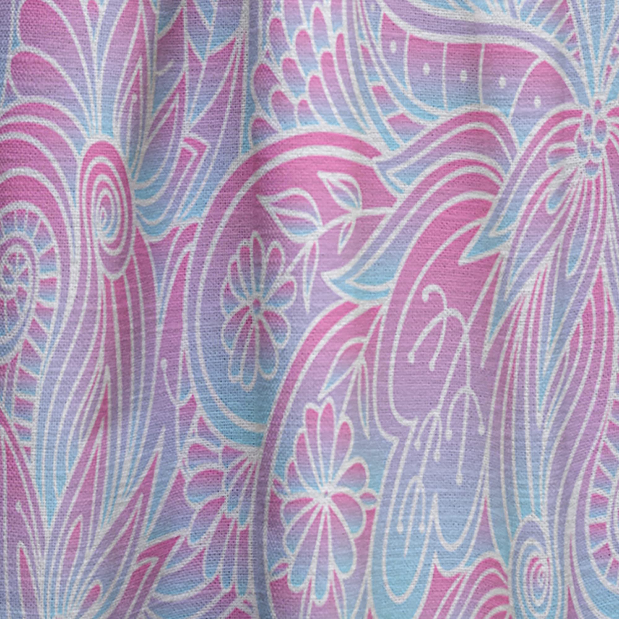 DesignQ Wavy Gradient Pattern Thermal Insulated Curtains - Single Panel 52x90 Inches - Blackout Drapes for Bedroom & Living Room - Perfect for Home Decor, Privacy & Temperature Control