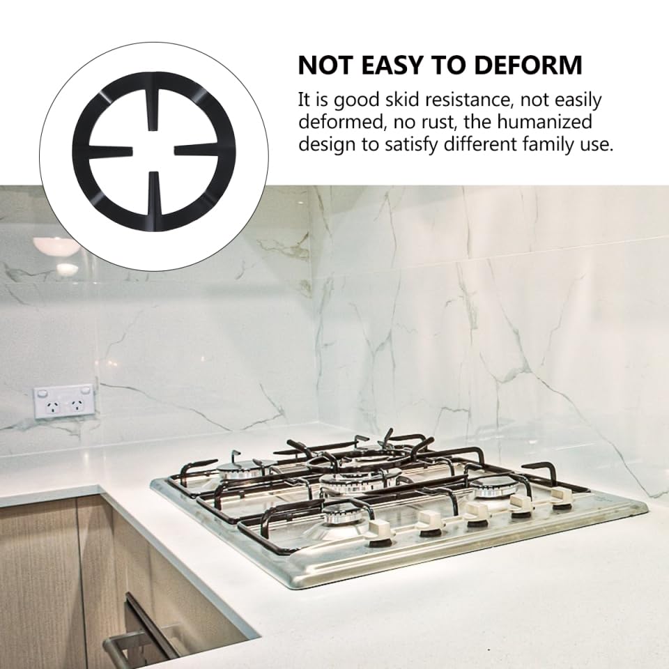 DOITOOL Heavy Duty Shelf Bracket - Universal Electric & Gas Stove Burner Stand, Pot Support Ring, Wok Burner Grate, Coffee Pot Holder - Durable Kitchen Range Accessory for Cooking, Grilling & Food Preparation