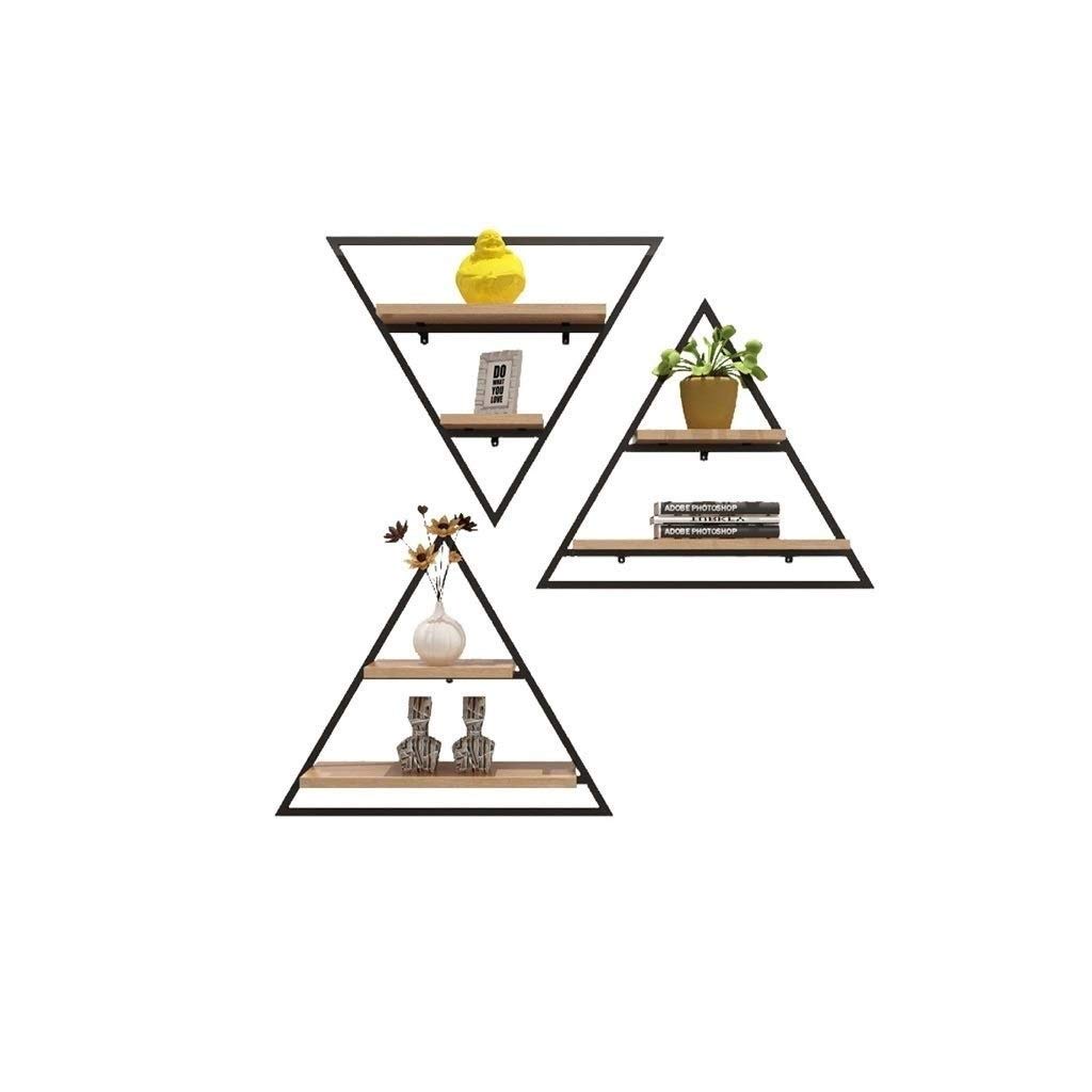 3 Set Floating Shelves Wall Mounted - Rustic Metal Storage Shelves for Picture Frames, Collectibles & Home Decor | Perfect for Living Room, Office, Bedroom, Bathroom & Kitchen | Space-Saving Wall Organization for Small Apartments & Modern Homes