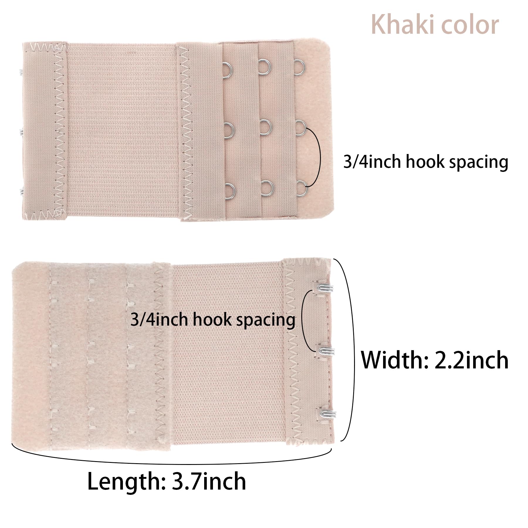 SAMGU 3-Hook Bra Extenders for Women - Soft, Stretchy & Comfortable Bra Strap Extension - Perfect for Maternity, Weight Fluctuations & Back Pain Relief