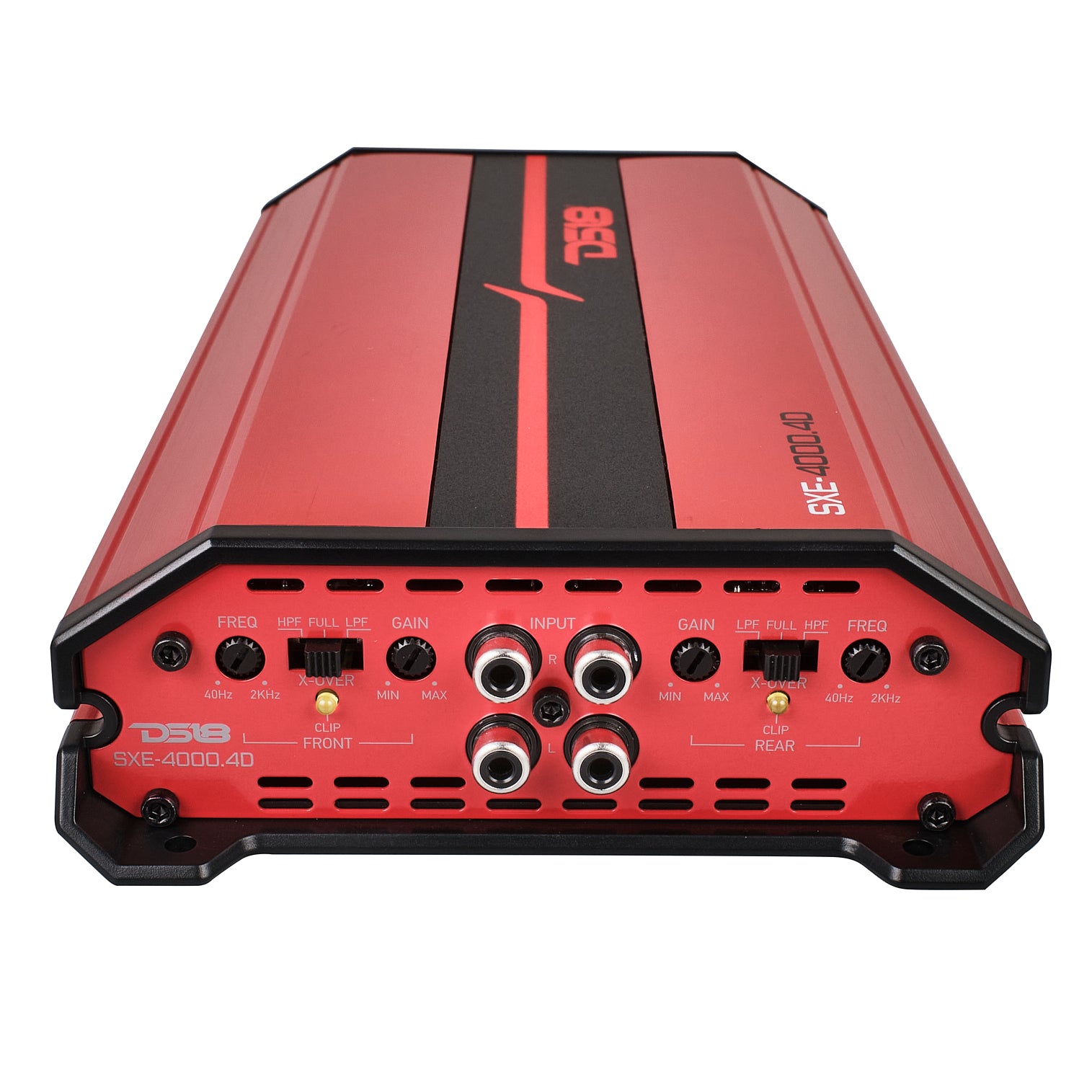 SXE Class D 4 Channel Car Amplifier 4000W Max Power, 4 x 275W RMS @4 Ohm - High Performance Full Range Audio for Cars, Trucks & SUVs - Perfect for Bass Boost & Clear Sound on Road Trips