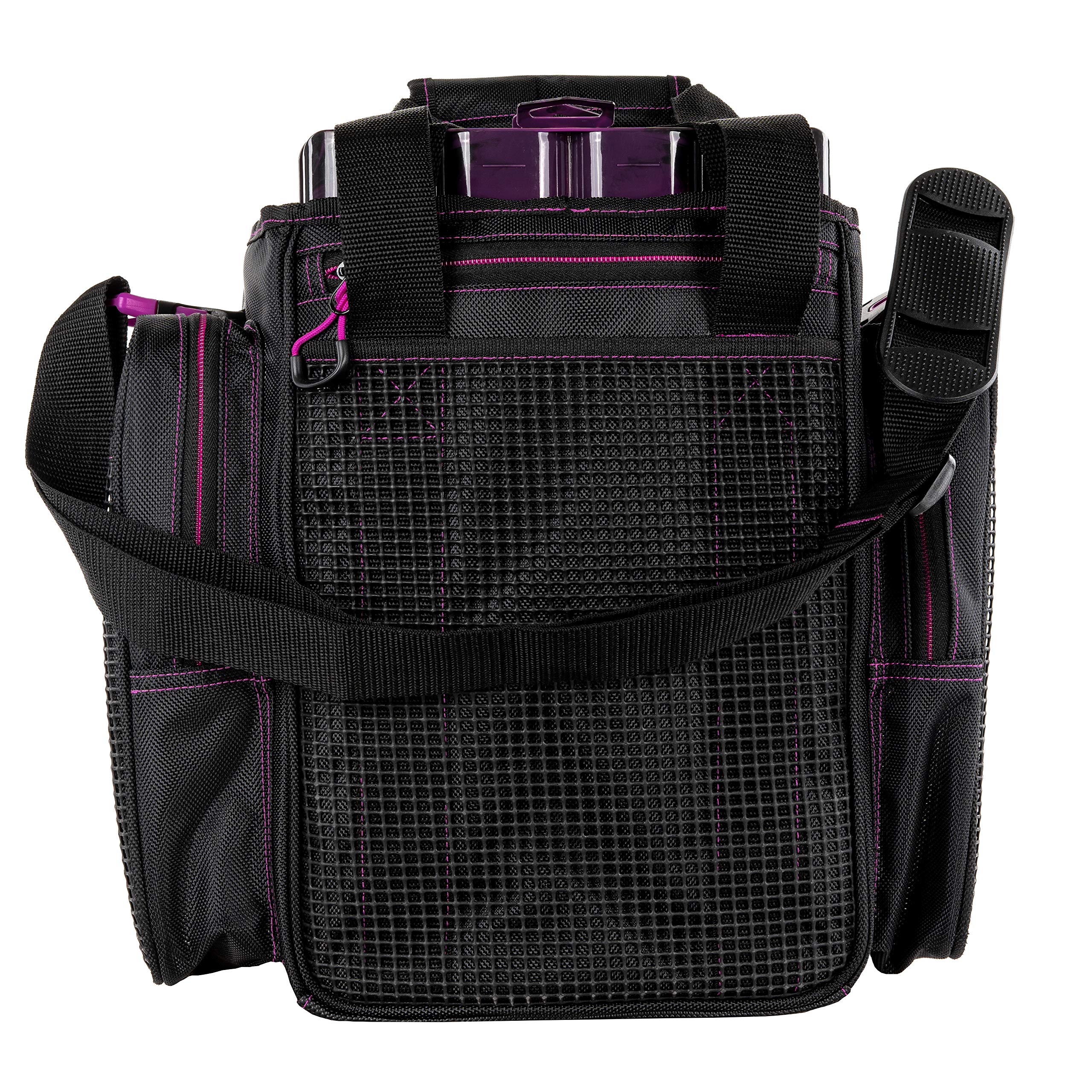 Evolution Outdoor Drift Series Topless Vertical Tackle Bag – Waterproof Fishing Backpack with 5 Removable Tackle Trays, Padded Handle & Adjustable Shoulder Strap, Plier Holder – Ideal for Bass Fishing, Kayak Angling & Shore Fishing Adventures