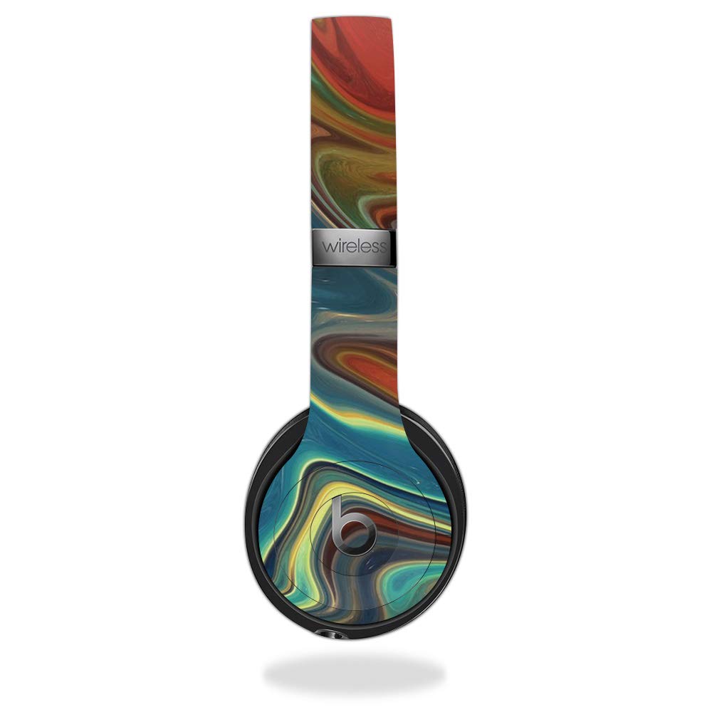 MightySkins Vinyl Decal Wrap Cover for Beats Solo 3 Wireless Headphones - Lava Water Design | Protective & Durable Skin | Easy to Apply & Remove | Made in USA | Perfect for Travel, Workouts & Daily Use