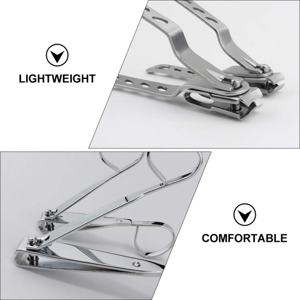 6-Piece Stainless Steel Nail Clipper Set - Professional Manicure & Pedicure Kit with Rotating Nail Scissors & Cutters - Durable Grooming Tools for Home, Travel, Salon Use - Perfect for Toenails, Fingernails & Nail Care Routine