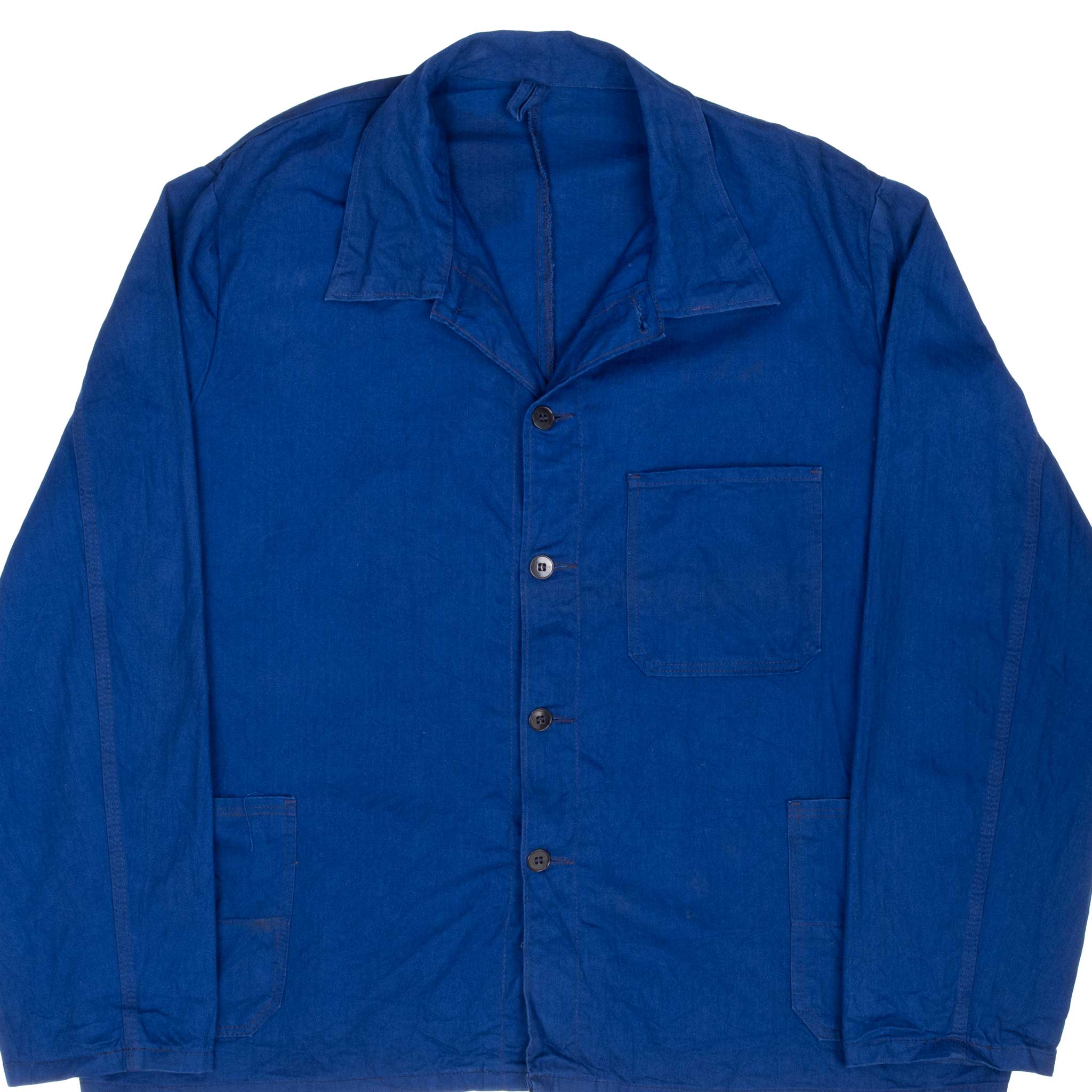 Vintage French Workwear Twill Herringbone Sorglos Jacket 1970s - 2XL - Retro Style for Men, Workwear Fashion, Outdoor & Casual Wear
