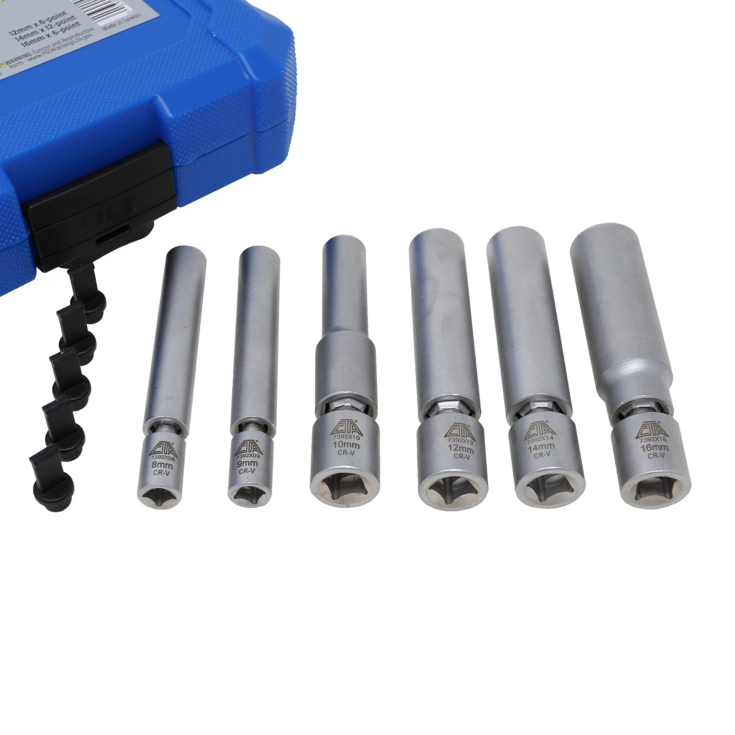 CTA Tools 7392 6-Piece Spark Plug & Glow Plug Socket Set - Professional Automotive Repair Kit for Cars, Trucks & Motorcycles | Perfect for DIY Mechanics & Professional Technicians