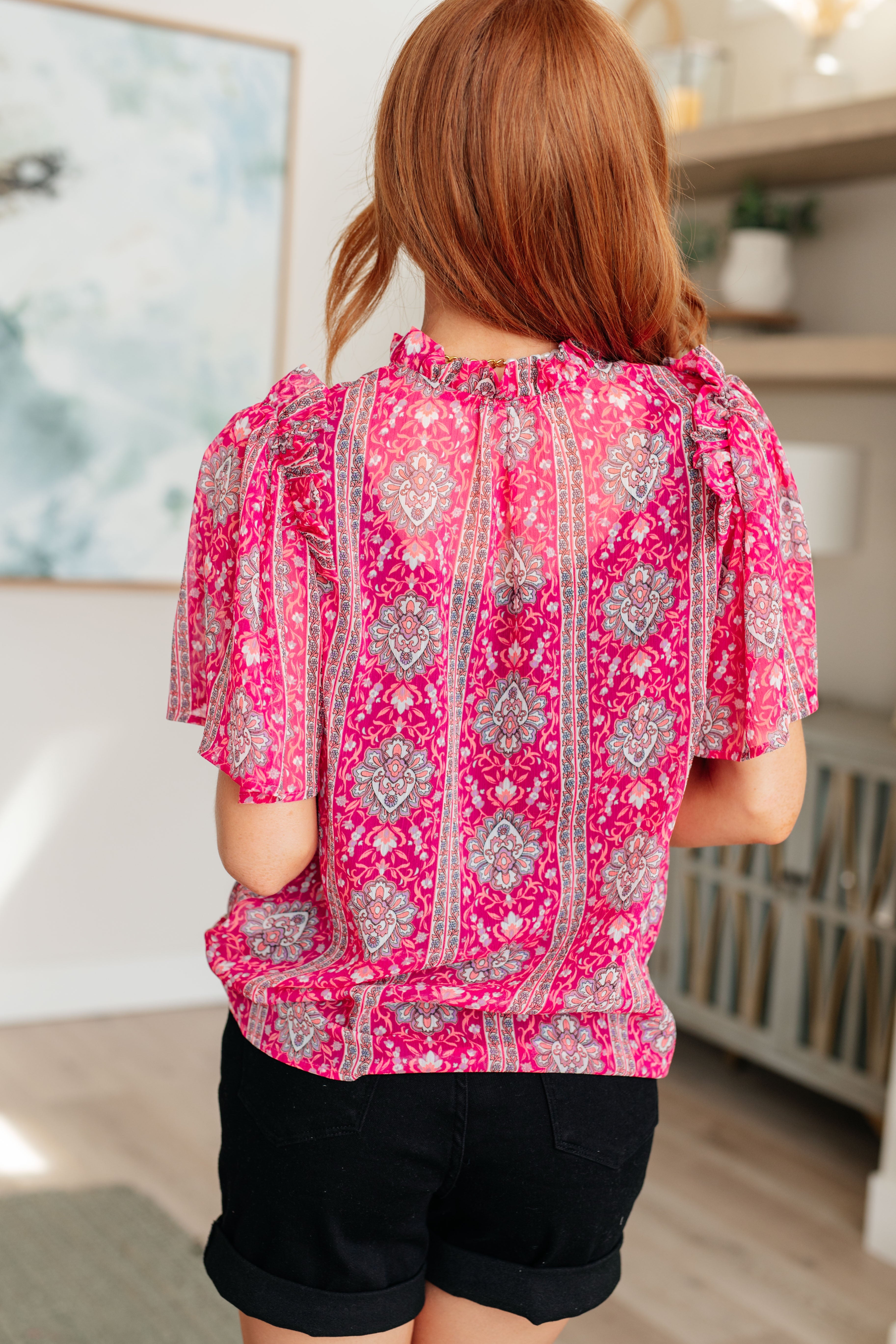 Elegant V-Neck Bell Sleeve Blouse for Women | Flowy Boho Chic Top | Perfect for Date Nights & Office Wear