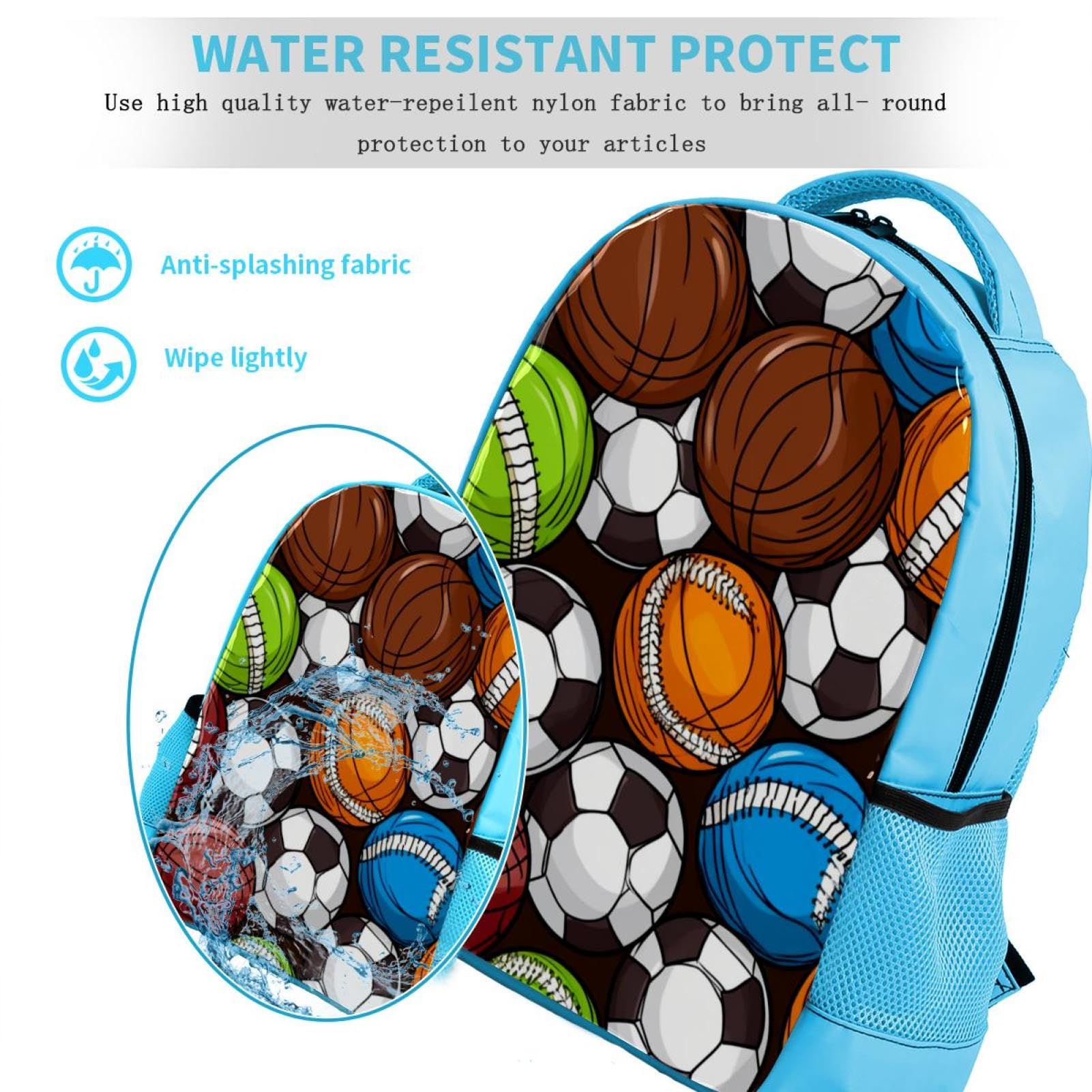 Lightweight Travel Backpack - Waterproof Small Carry On Backpack for Men & Women - Perfect for Sports (Basketball Football Volleyball) - Ideal for Commuting, Gym, School & Outdoor Adventures