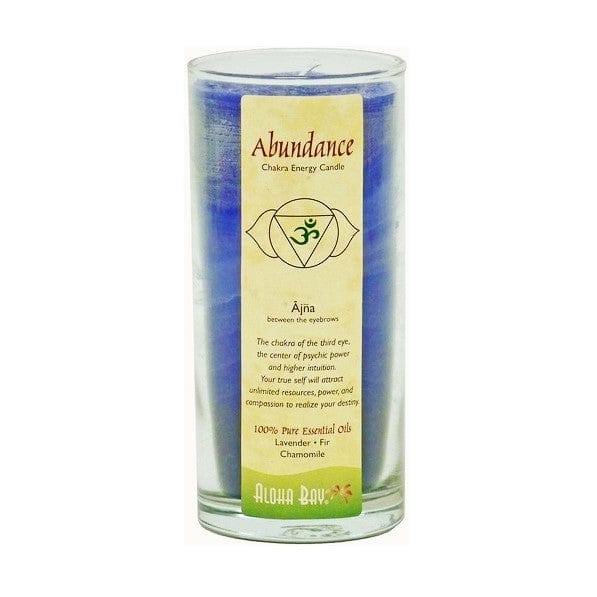 Abundance Ajna Chakra Energy Jar Candle - Third Eye Chakra Healing Candle for Meditation, Yoga & Spiritual Awakening - Aromatherapy Gift for Mindfulness & Relaxation