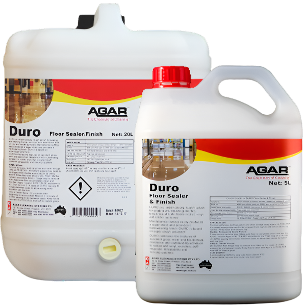 Agar Duro High-Gloss Floor Sealer & Finish - Durable Wood & Concrete Floor Protection for Homes, Garages & Commercial Spaces
