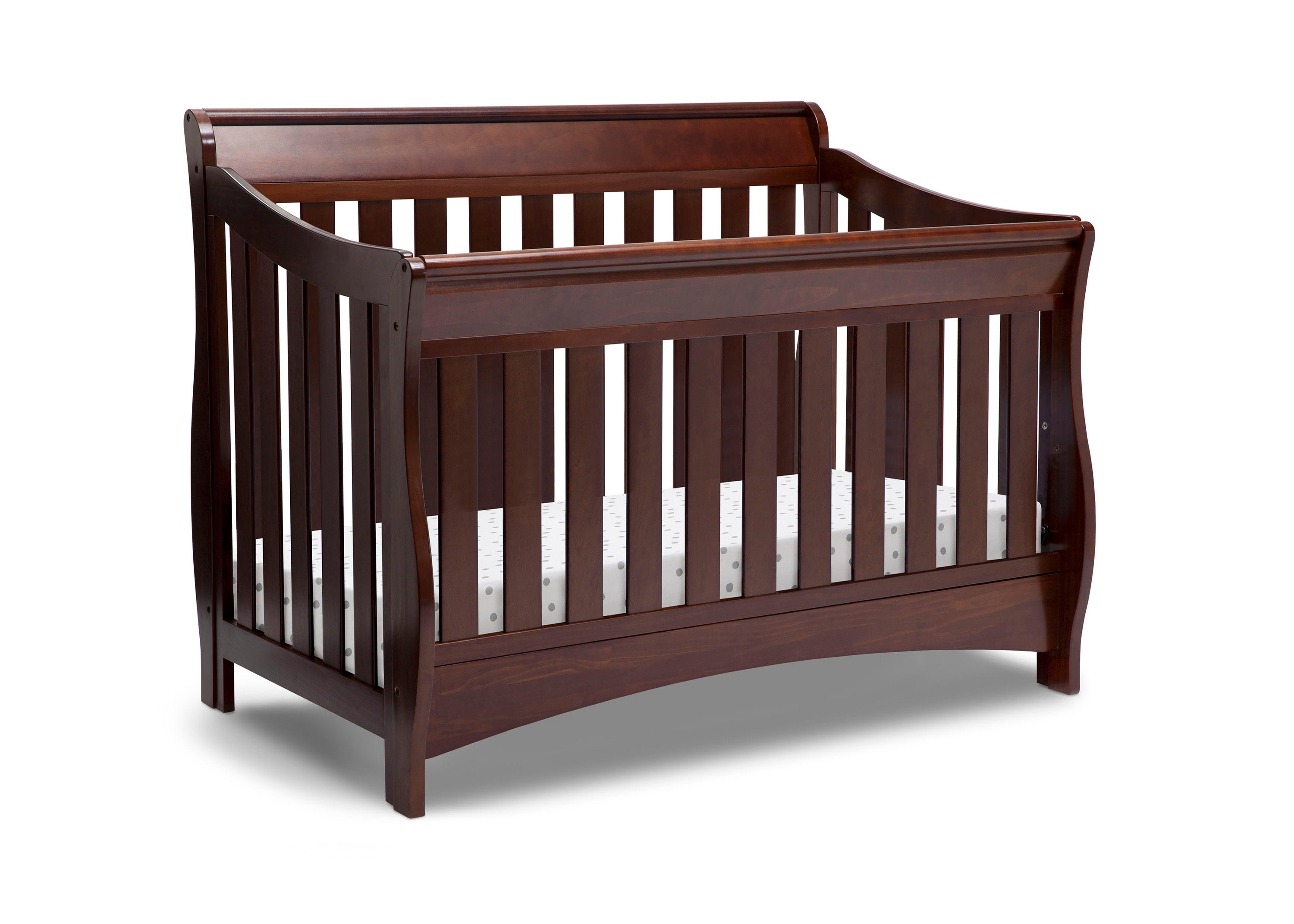 Bentley 'S' Series 4-in-1 Convertible Crib - Nursery Bed for Baby to Toddler - Perfect for Small Spaces & Modern Nurseries