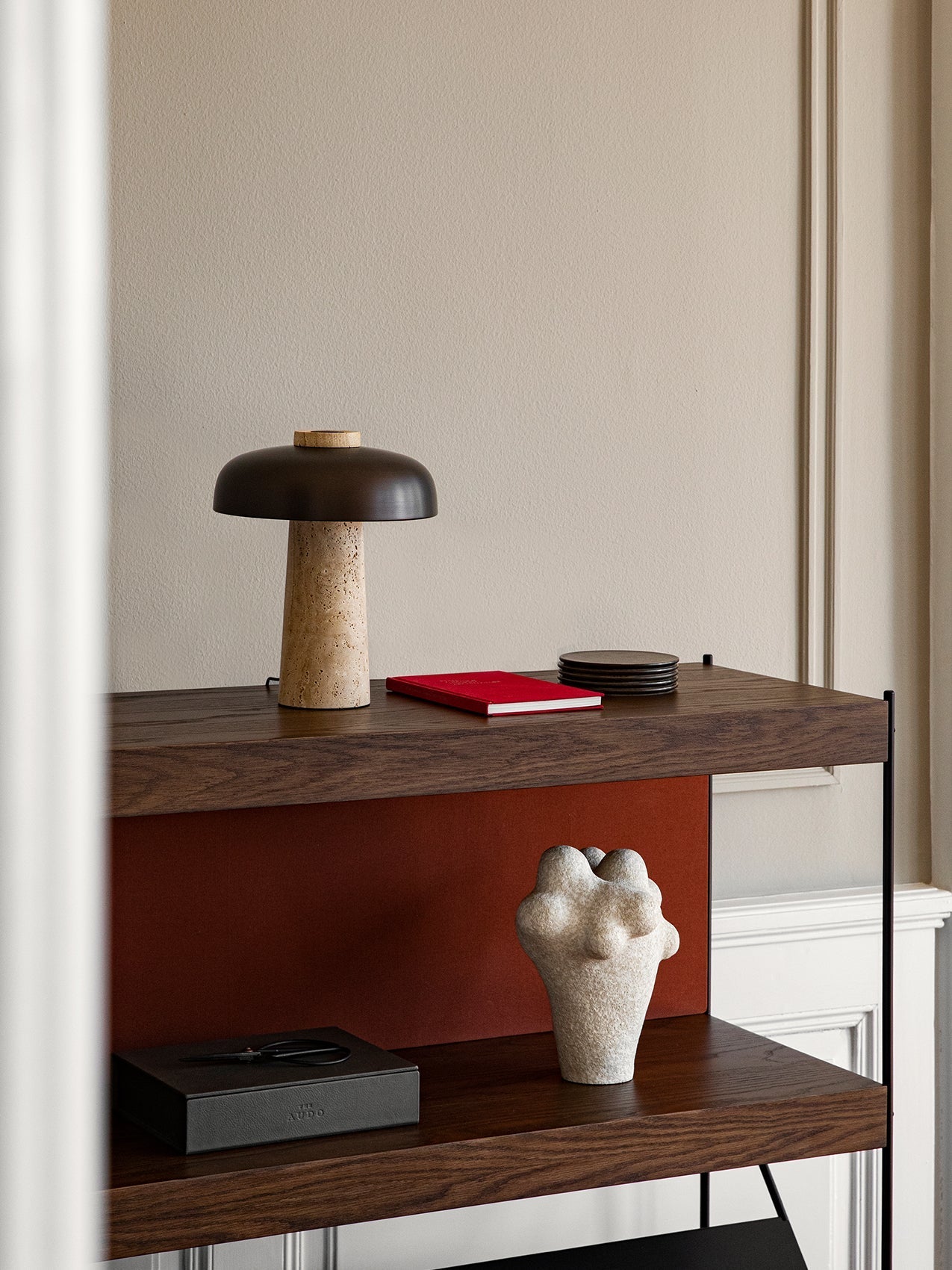 Modern Terra Dome Table Lamp - Stylish LED Bedside Lamp for Bedroom, Living Room & Office - Warm White Light with Adjustable Brightness - Perfect for Reading, Relaxing & Decor