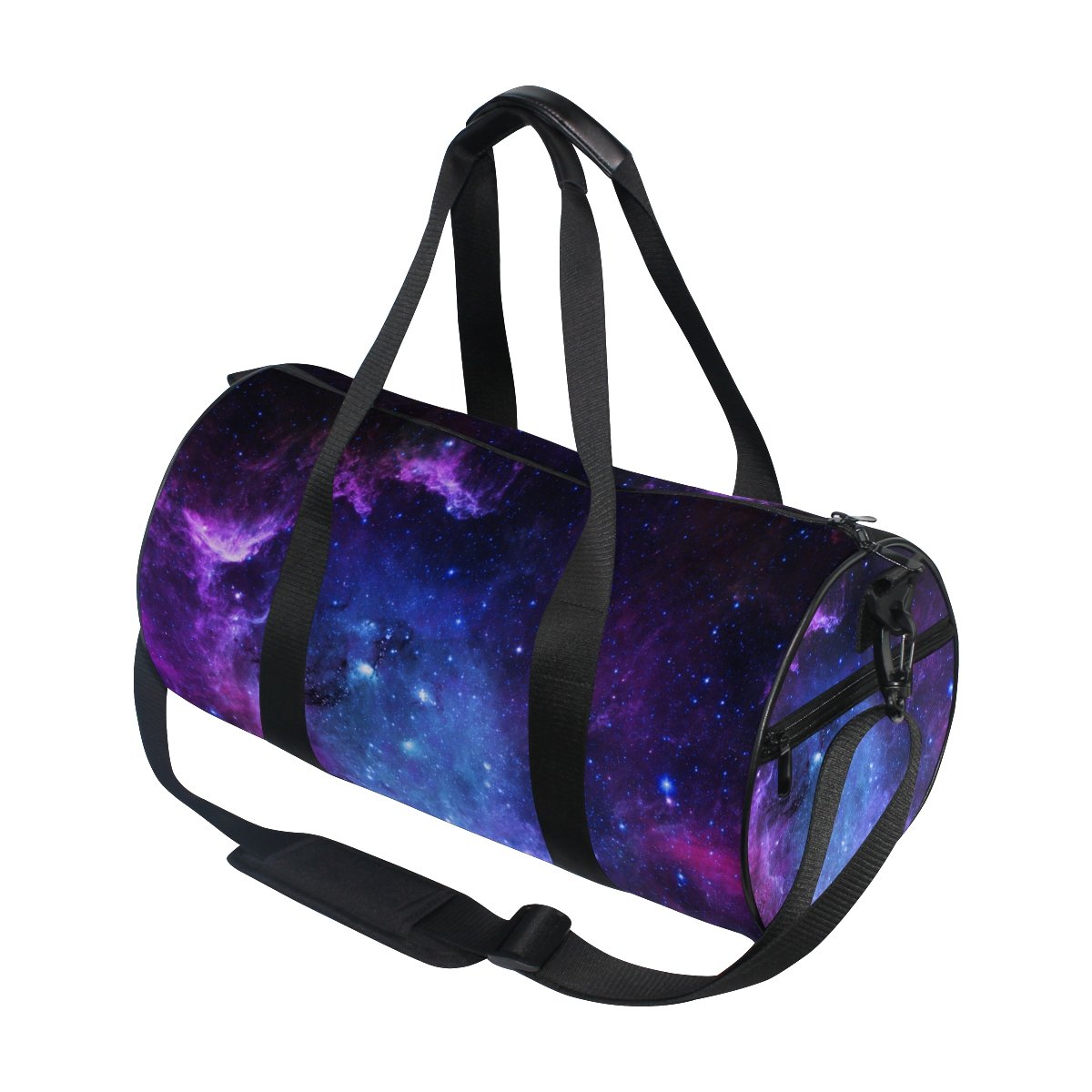 Cooper Girl Nebula Purple Galaxy Duffel Bag - 18x9x9.5 Inch Travel, Sport & Gym Duffle Bag for Women | Perfect for Workouts, Weekend Trips & Yoga Class