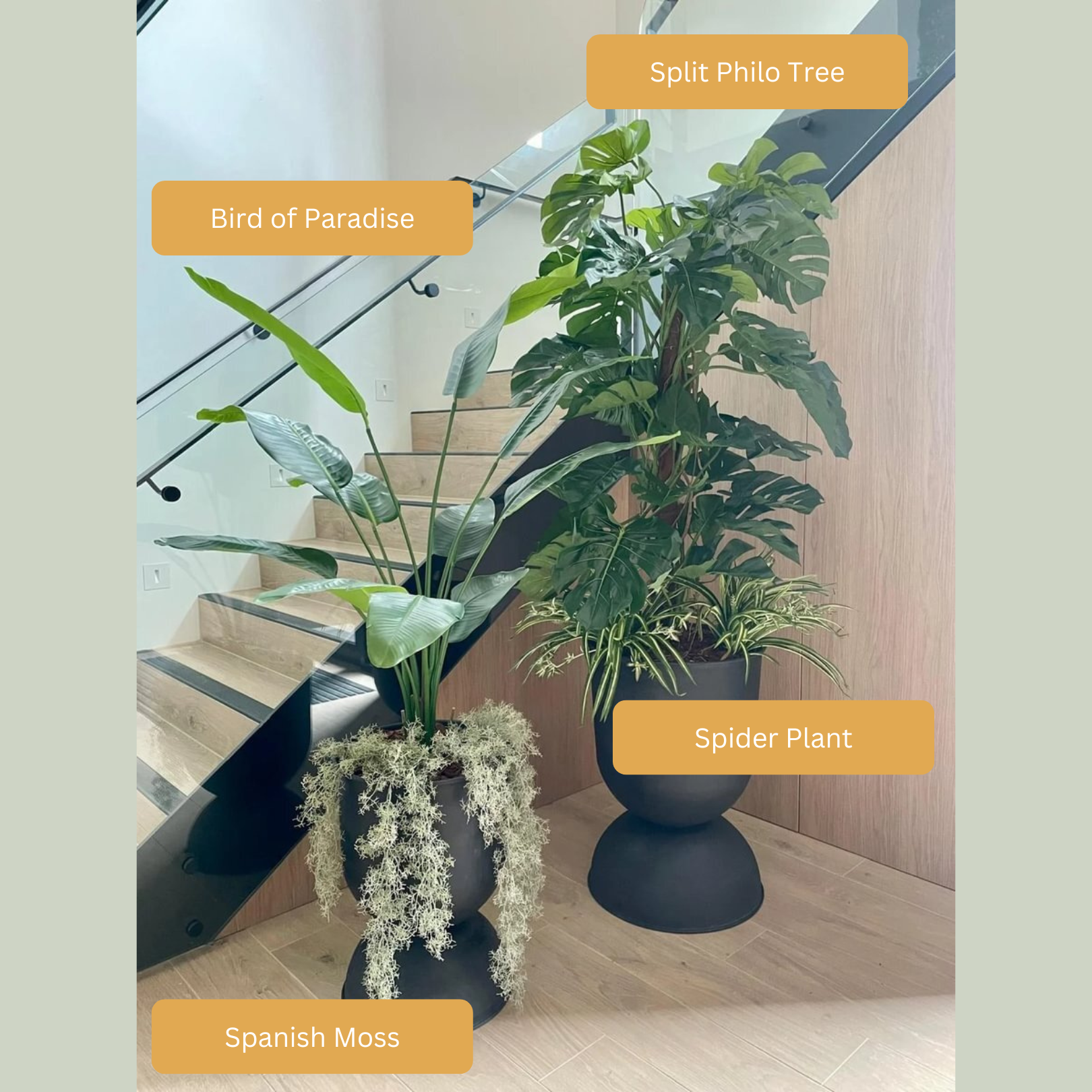 Premium Artificial Spanish Moss - Realistic Fake Moss for Home Decor, Wedding Centerpieces & Terrariums - UV Resistant & Waterproof - Perfect for Indoor & Outdoor Use